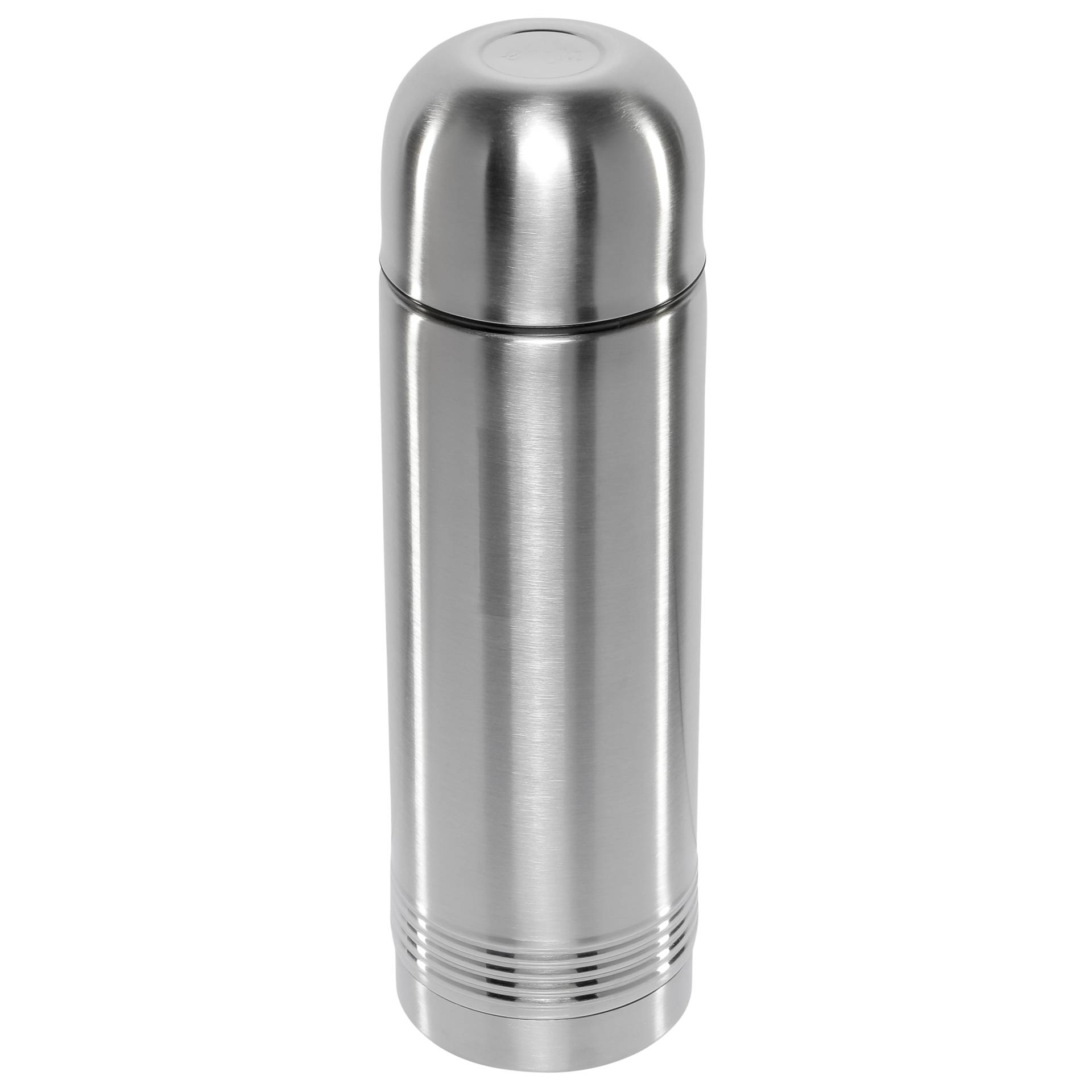 Edelstahl, Thermosflasche, Flasche, Vakuumisoliert, Kappe rund