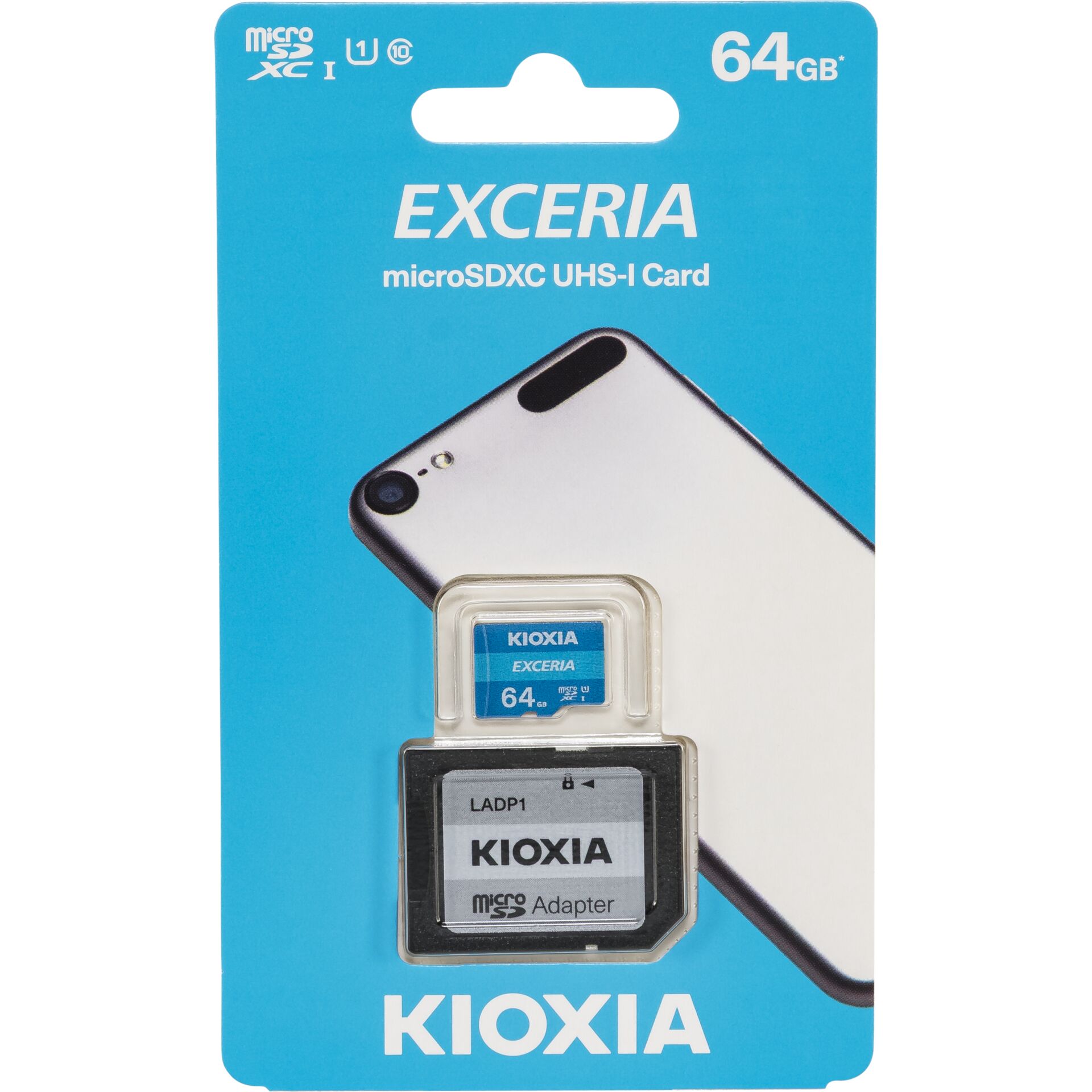 microSDXC, 64GB, Speicherkarte, Adapter, Kioxia