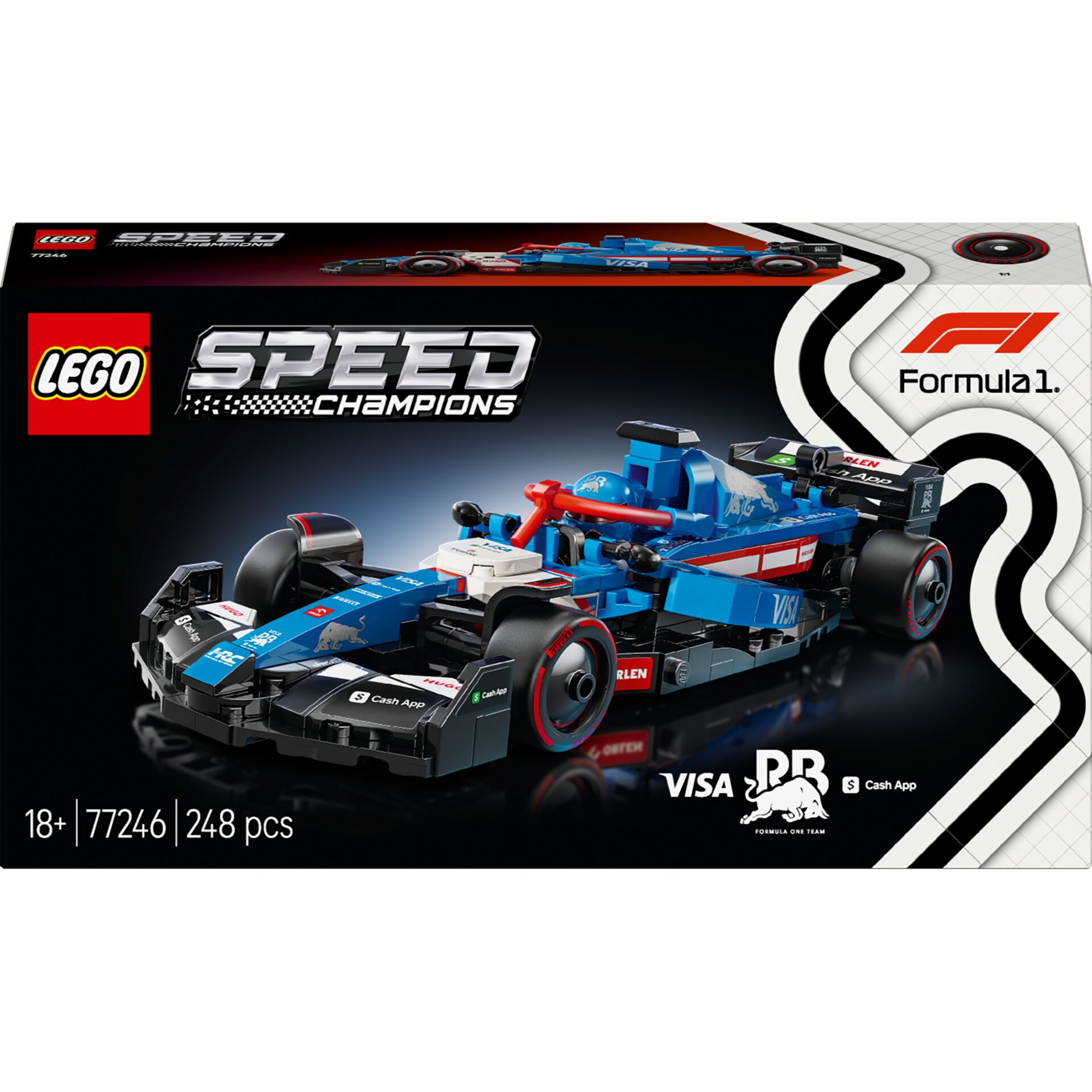 Lego, Speed Champions, Formel 1, Rennwagen, 248 pcs