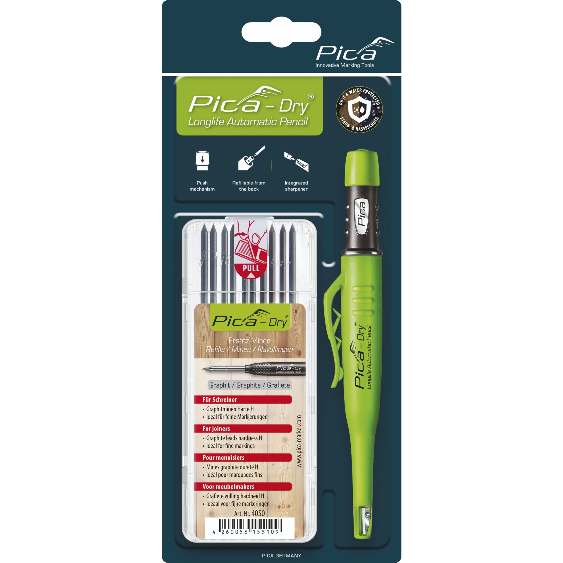 Pica DRY Bundle with 1x Marker +  1x Refills No. 4050