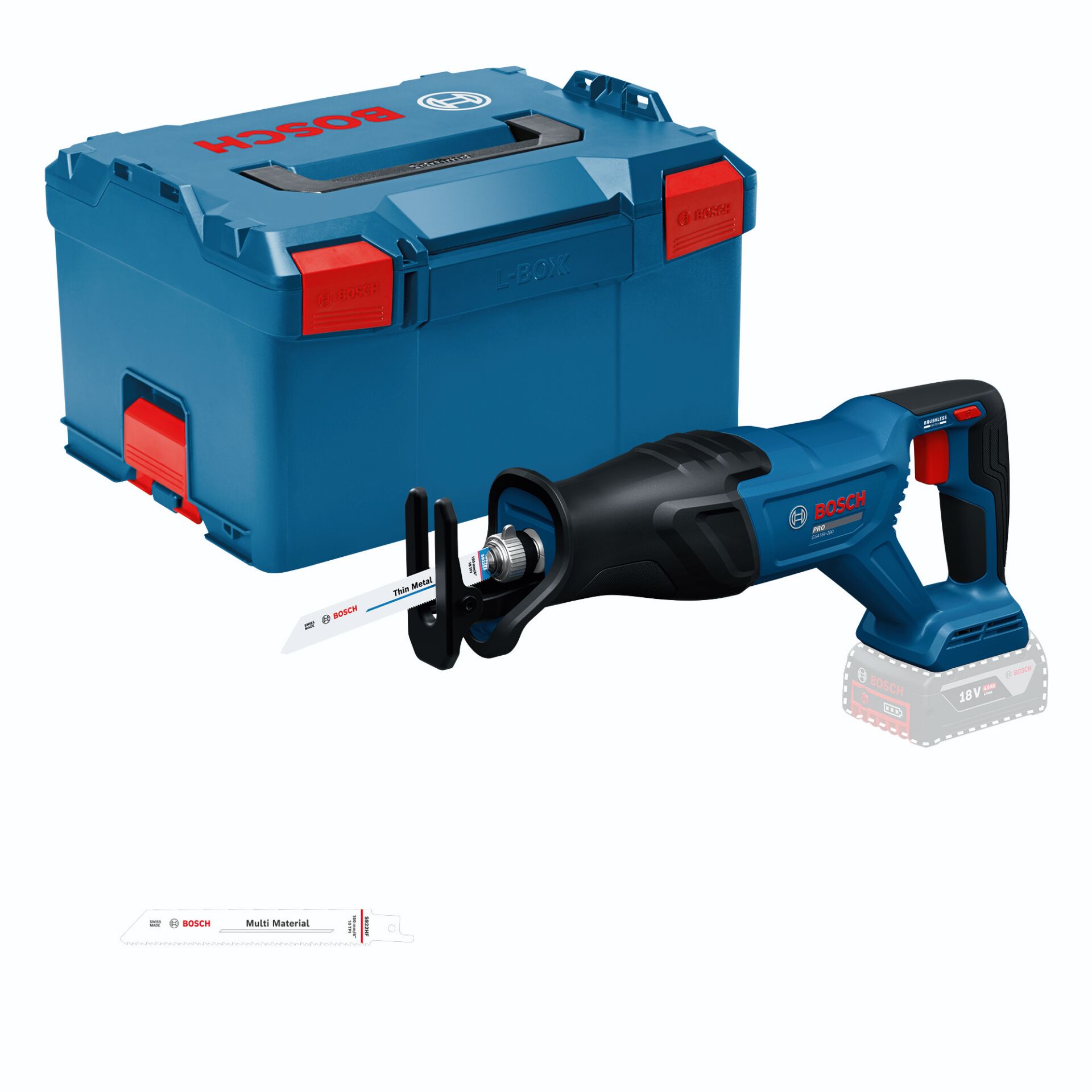 Recip Saw, Säbelsäge, Akkusäge, Batteriebetrieben, Bosch Toolbox