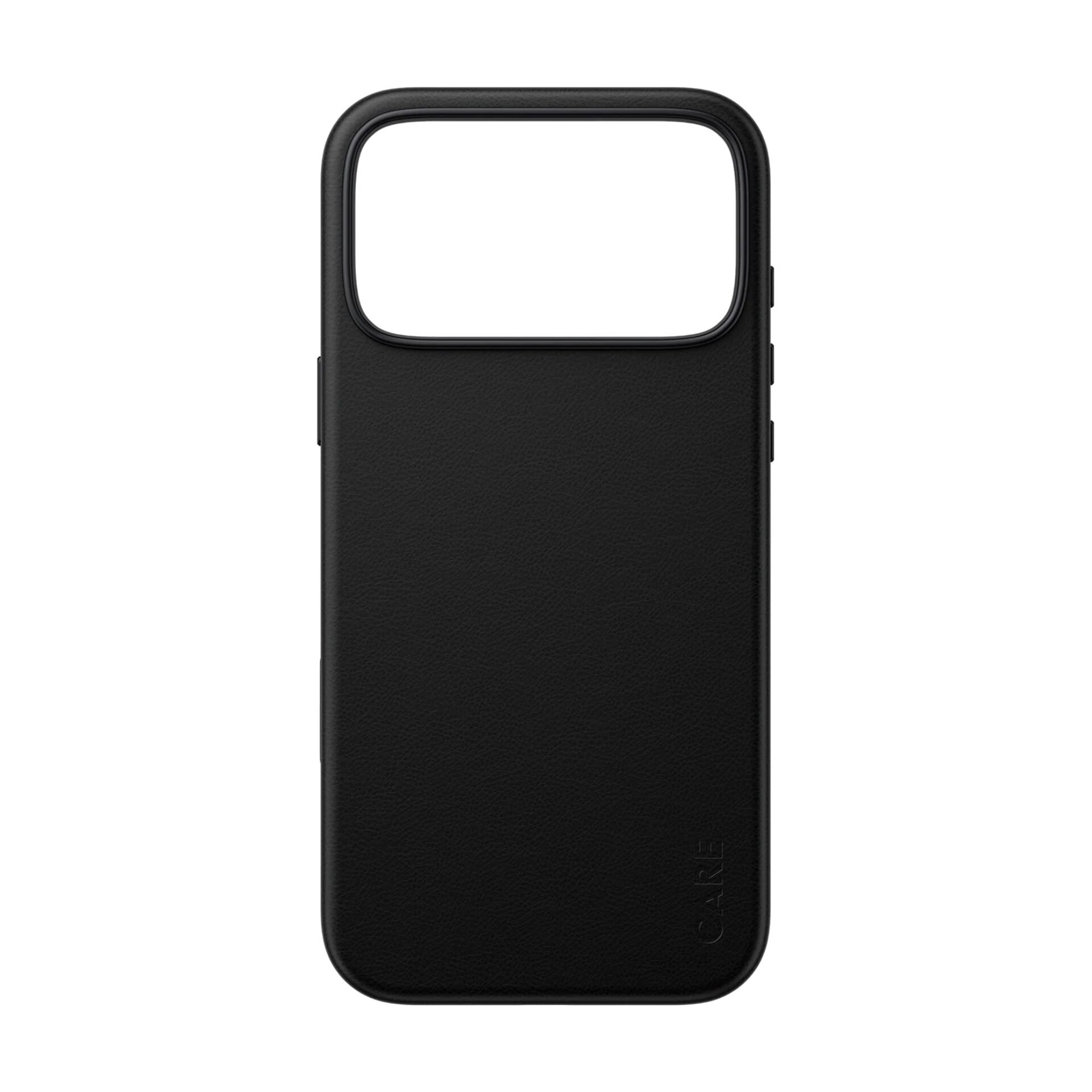 Hülle, Schwarz, Lederoptik, Kameraausschnitt, iPhone-Hülle