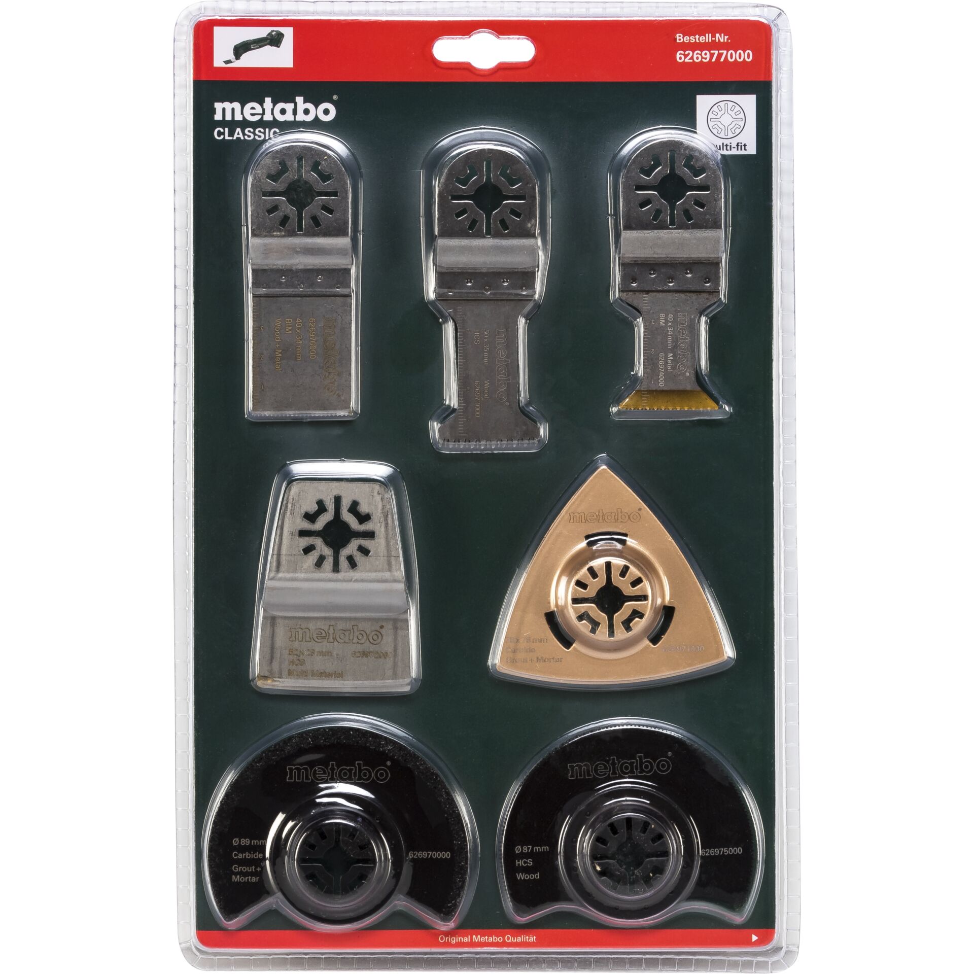 Metabo Multitool Starter-Set  Classic",7-pcs.