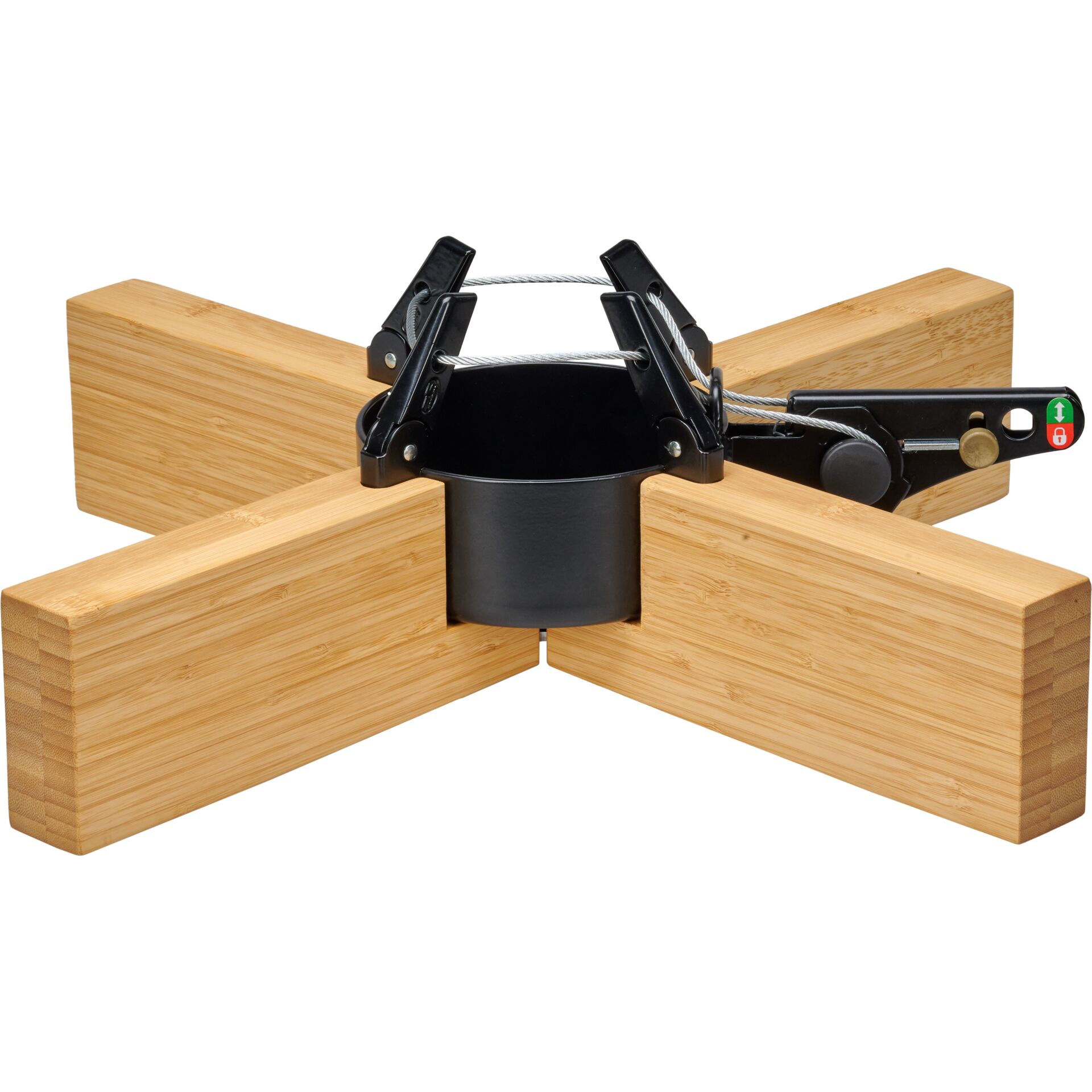 Klemmvorrichtung, Holzquerverbinder, Holzträger, Holzzange, Kabelzug
