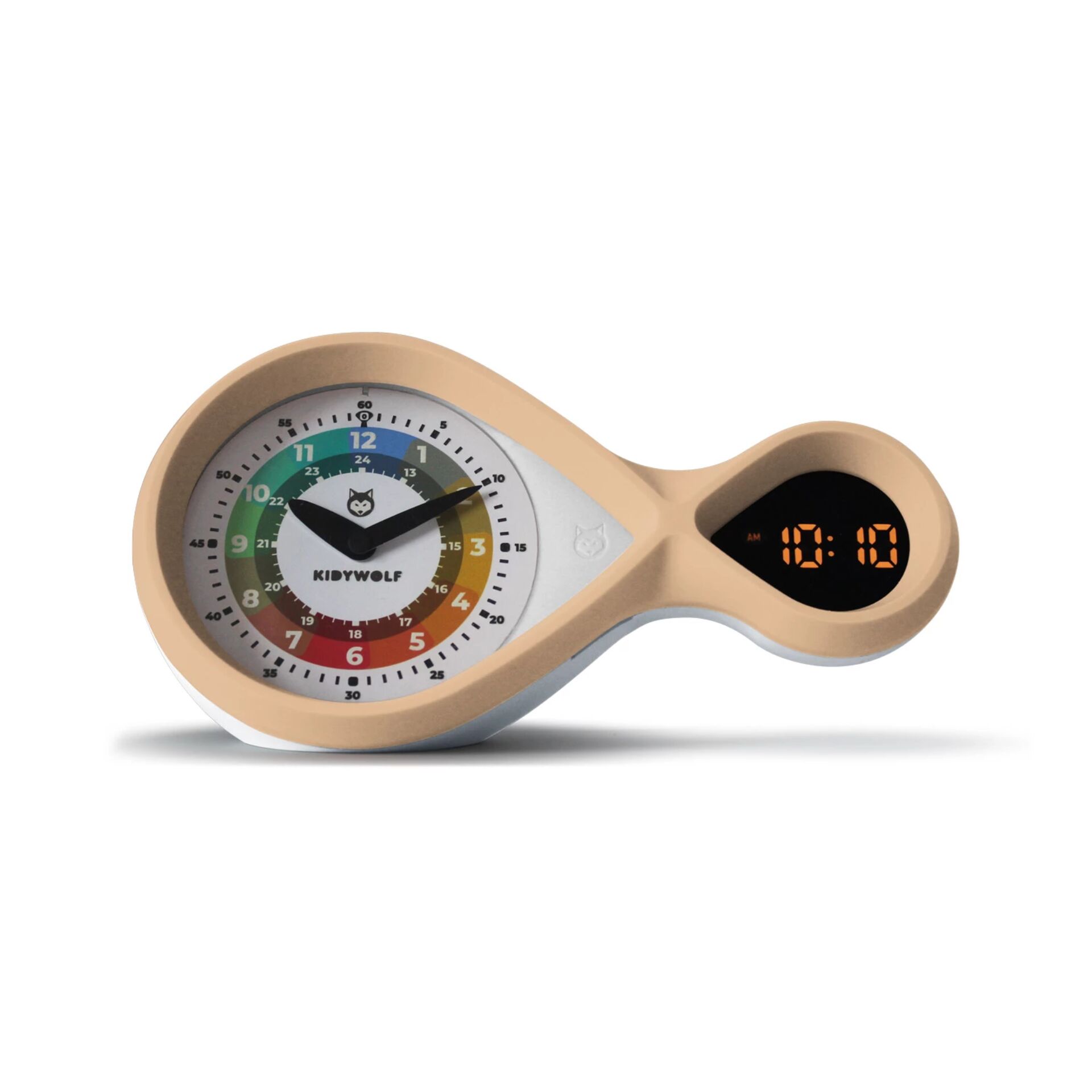 Kidywolf analog & digital  Alarm Clock pink