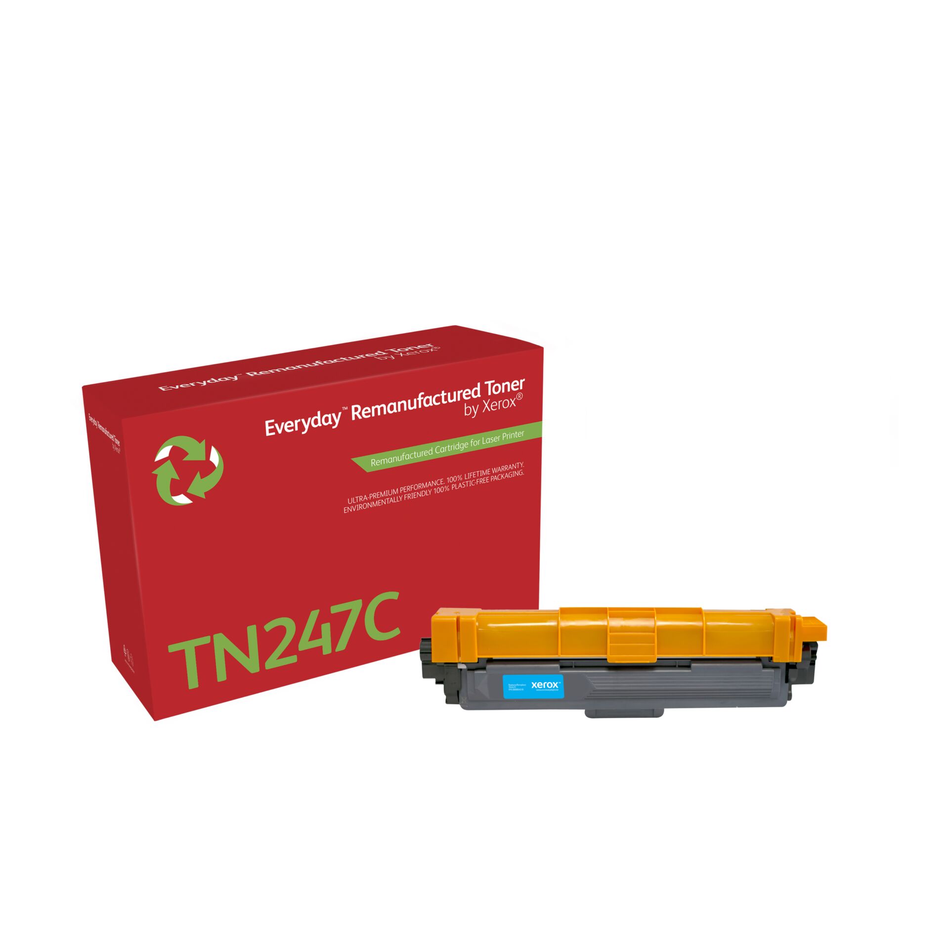 Tonerpatrone, TN247C, Druckerpatrone, Rebuilt, Orangefarbene Patrone