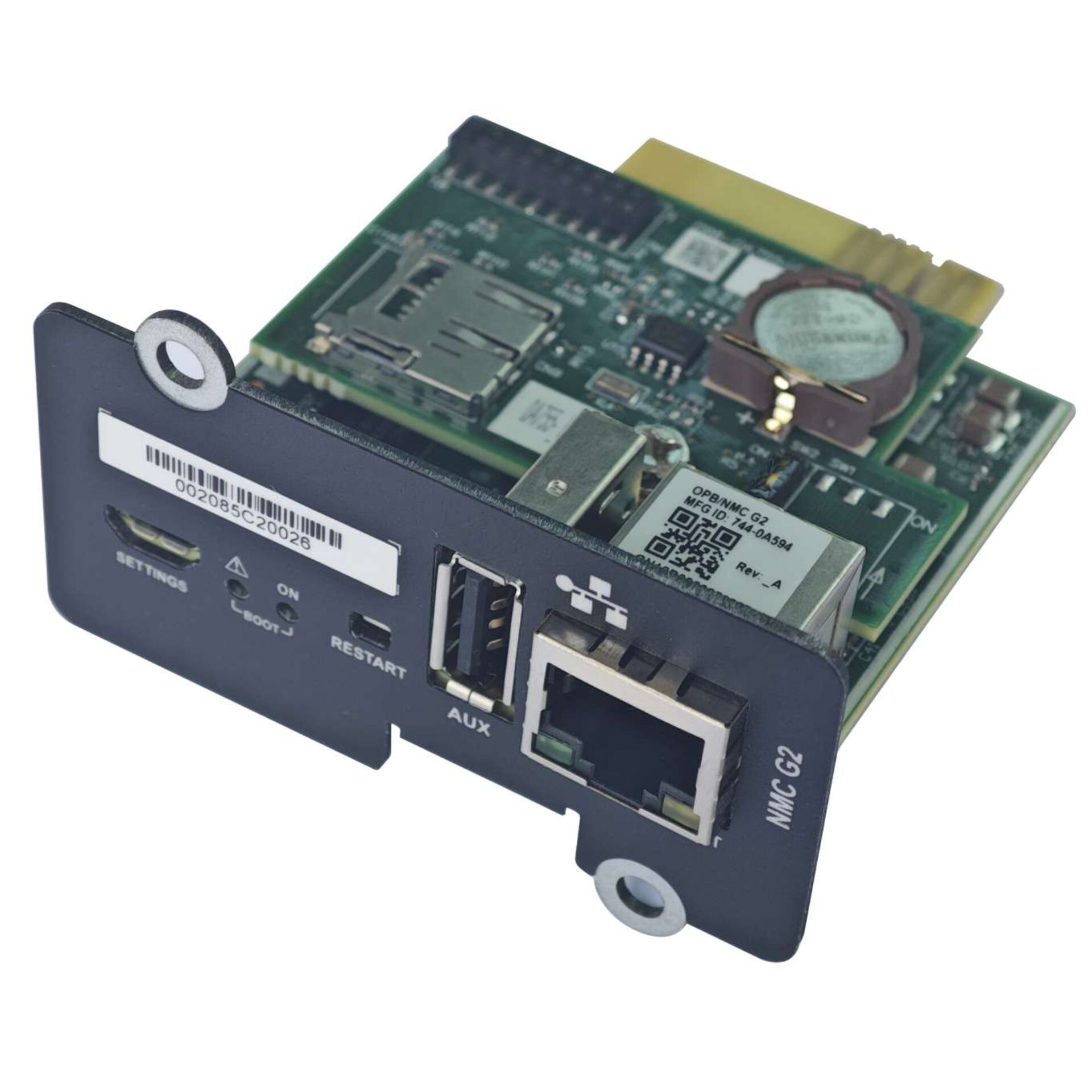Netzwerkkarte, PCIe-Karte, RJ45-Anschluss, USB-Anschluss, Kartenformat