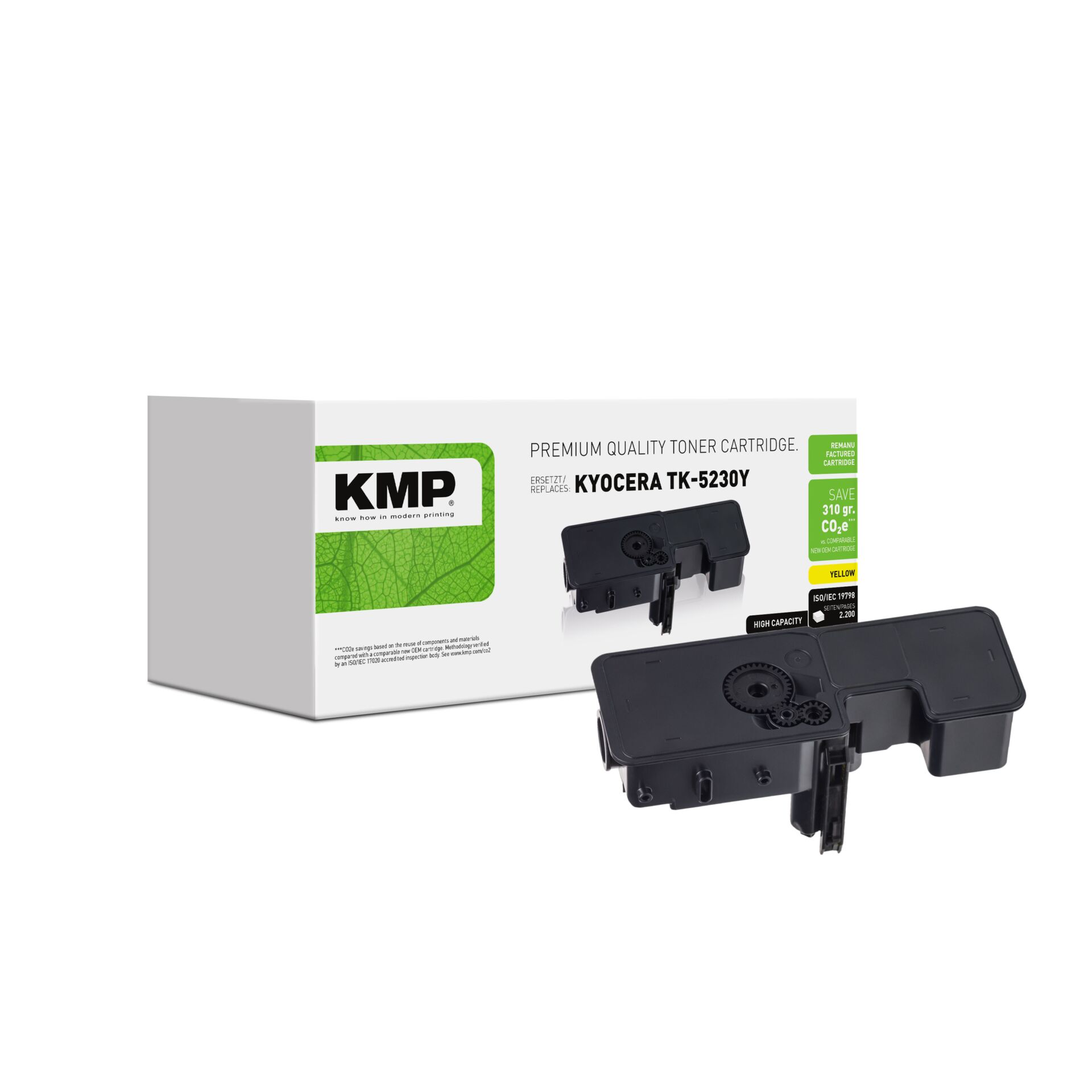 Adapter, Elektronik, Pistole, Waffe, Tonerkassette, Kyocera TK-5230Y, Gelb, Tonerkassette mit Toner, KMP kompatibel