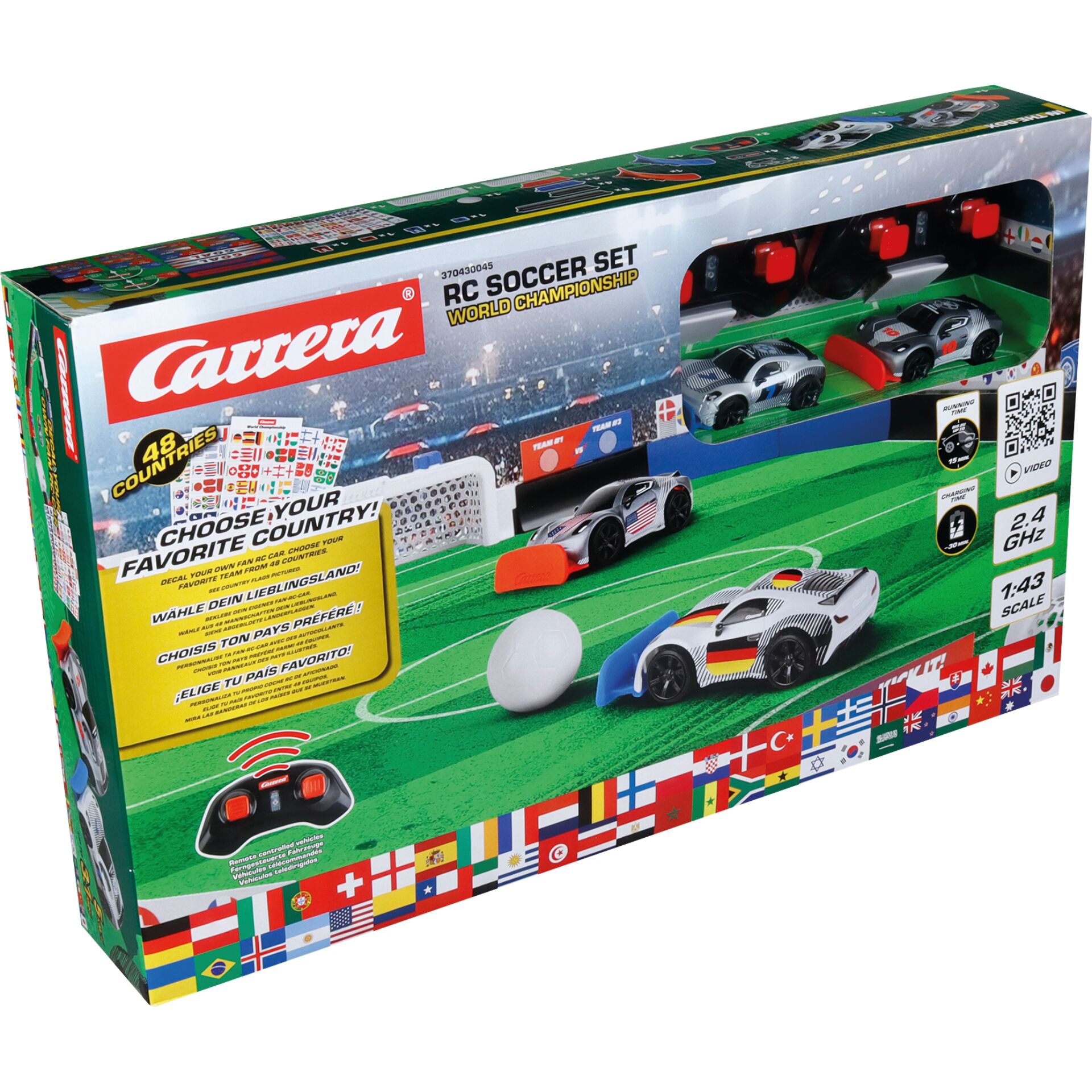 RC-Soccer-Set, Fernsteuerung, Spielzeugauto, 2.4 GHz, Weltmeisterschaft