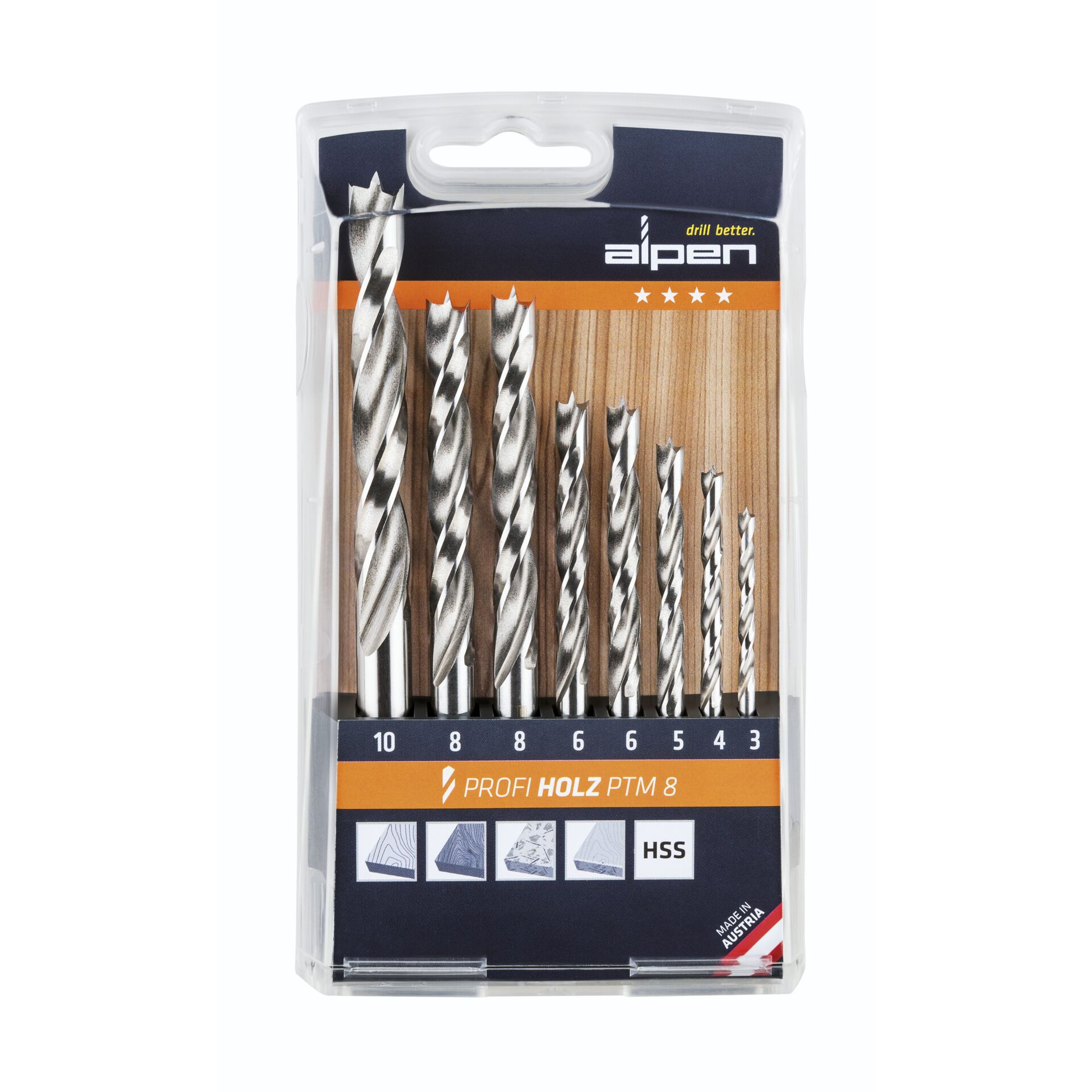 Alpen PTM 8 Profi Wood  8-pcs.