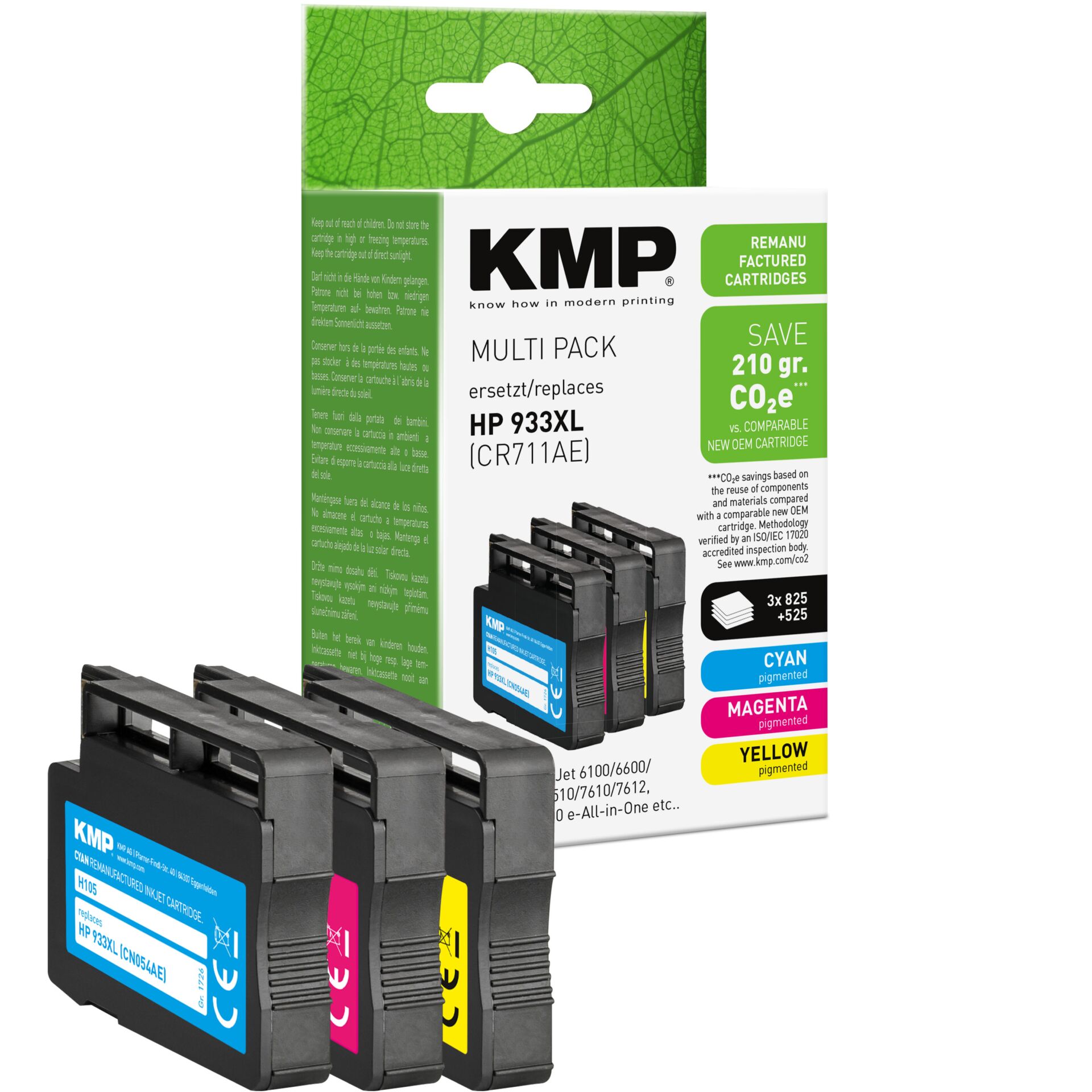 Adapter, Elektronik, Computer-Ausrüstung, Computerausrüstung, QR-Code, Tintenpatrone, Druckerpatronen, HP 933XL, Mehrpack, CMYK Farben