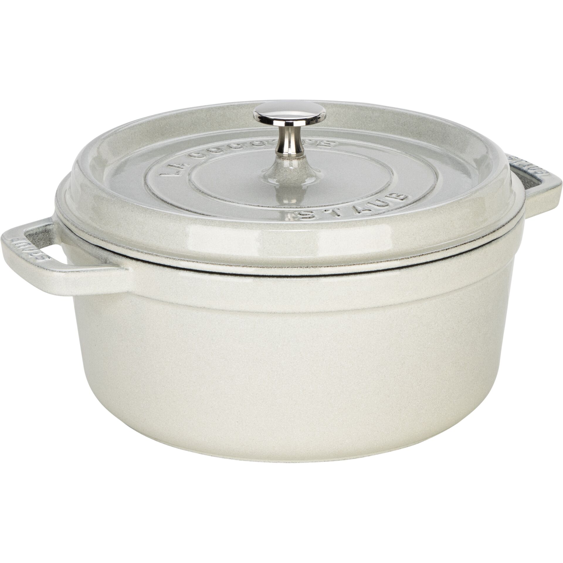 cocotte, stöv, stielkasserolle, emaliert, induktion