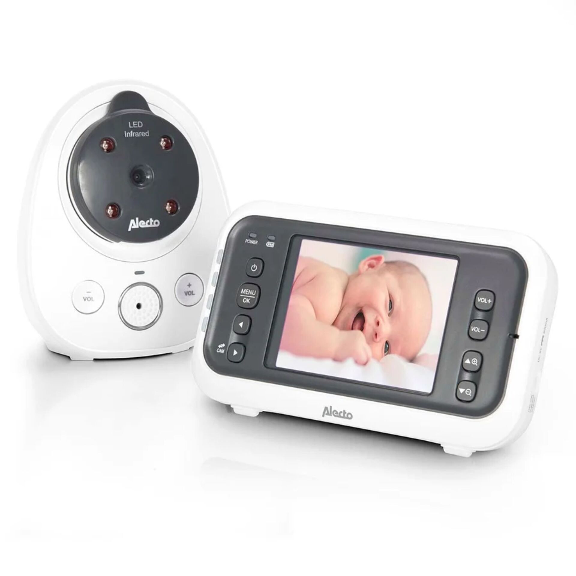 Baby-Monitor, Video-Babymonitor, Infrarot, LED-Panel, Alecto