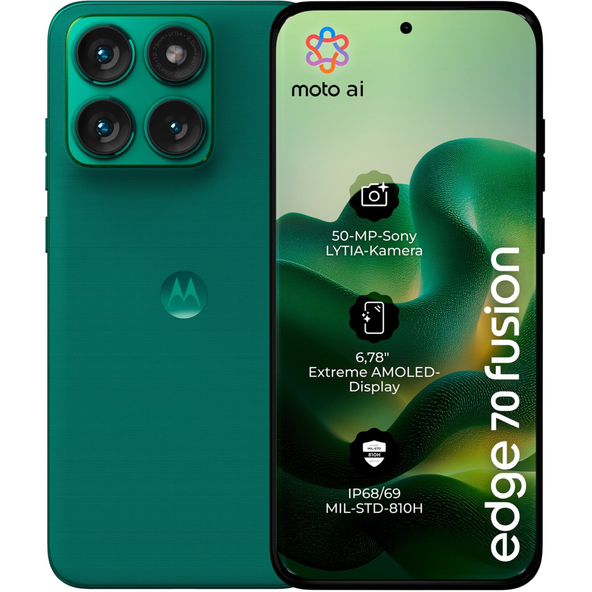 smartphone, grüne Farbe, Quad-Kamera, AMOLED-Display, IP68