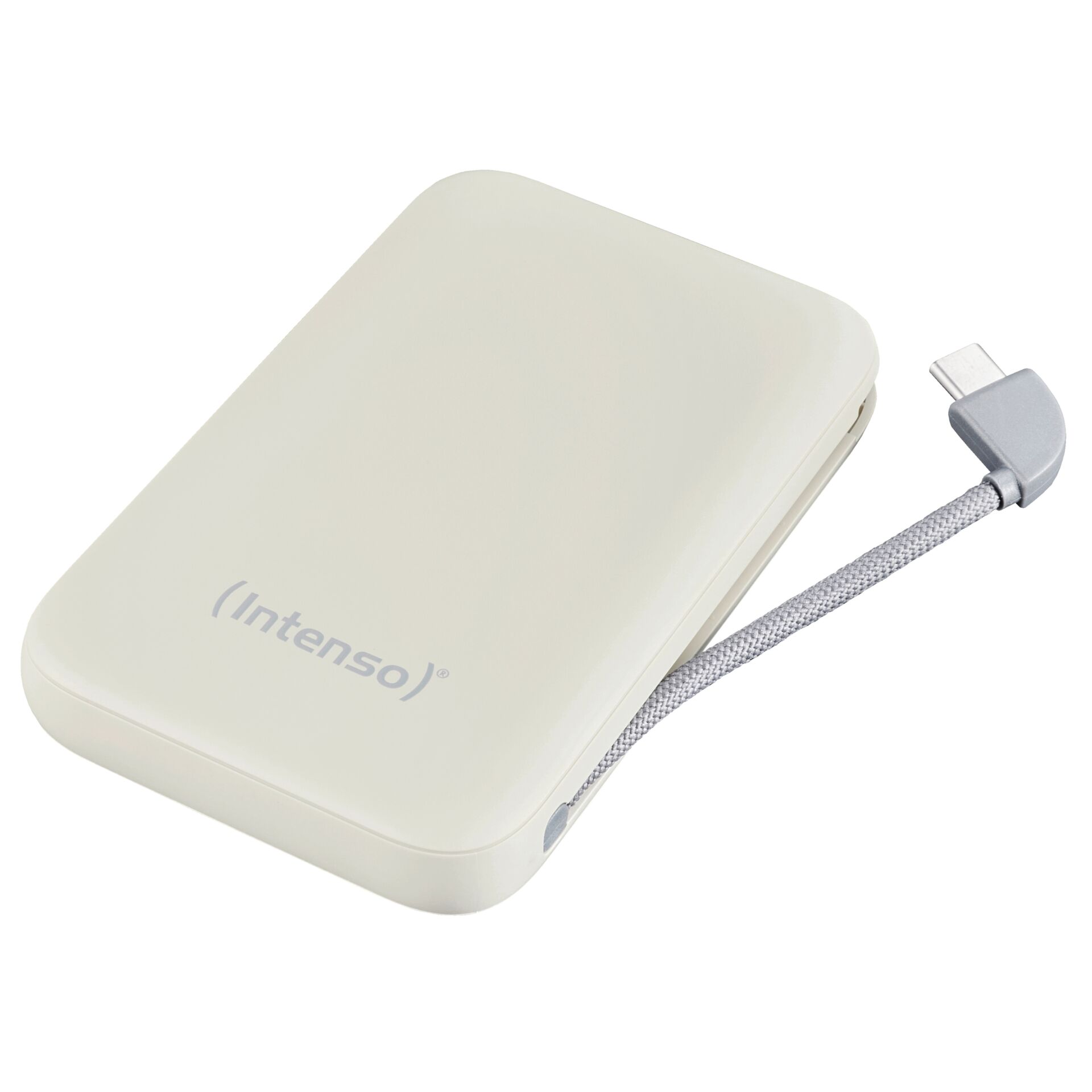 external battery, power bank, portable charger, USB-C, white
