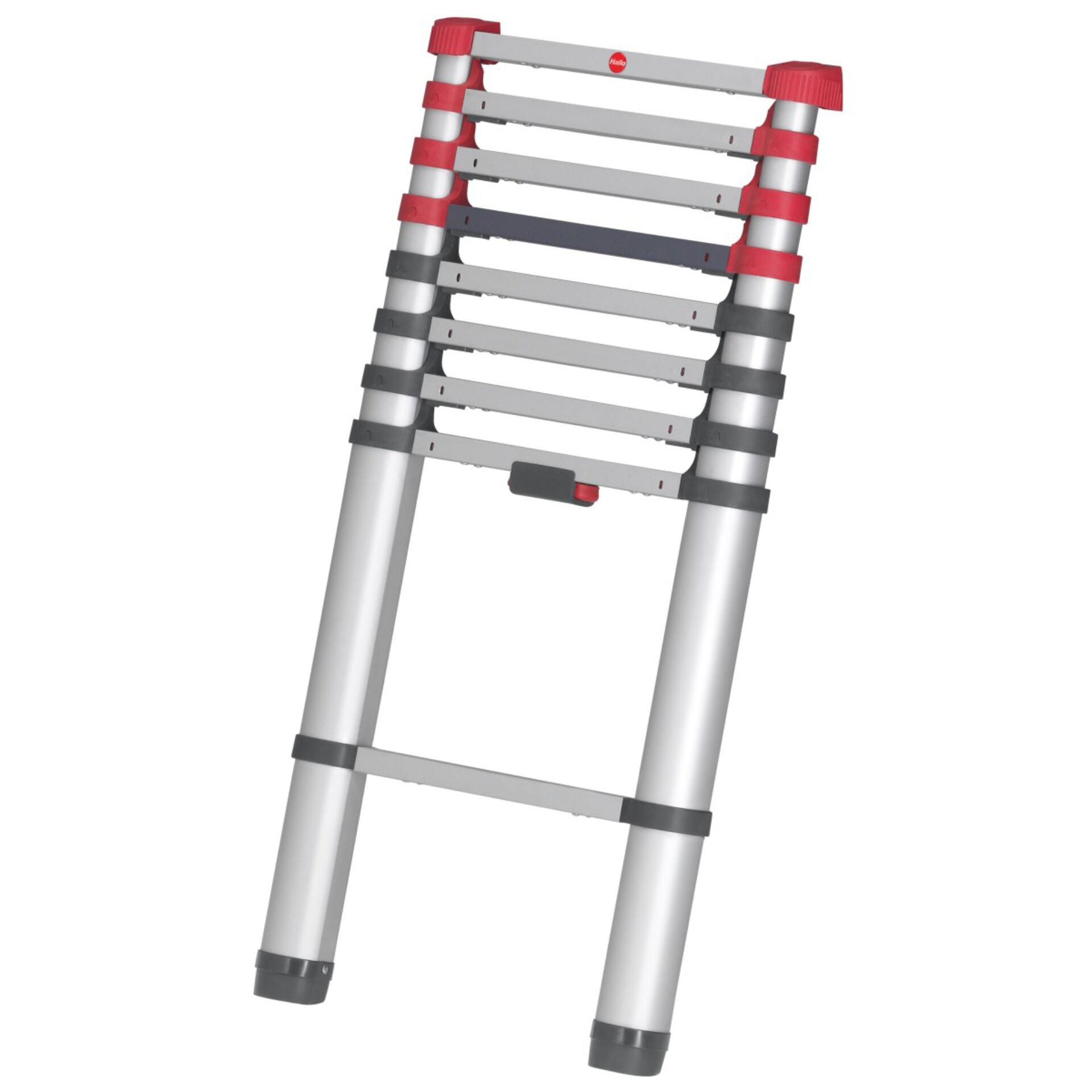 Teleskopleiter, Ausziehleiter, Mehrstufig, Aluminium, Rutschfeste Griffe