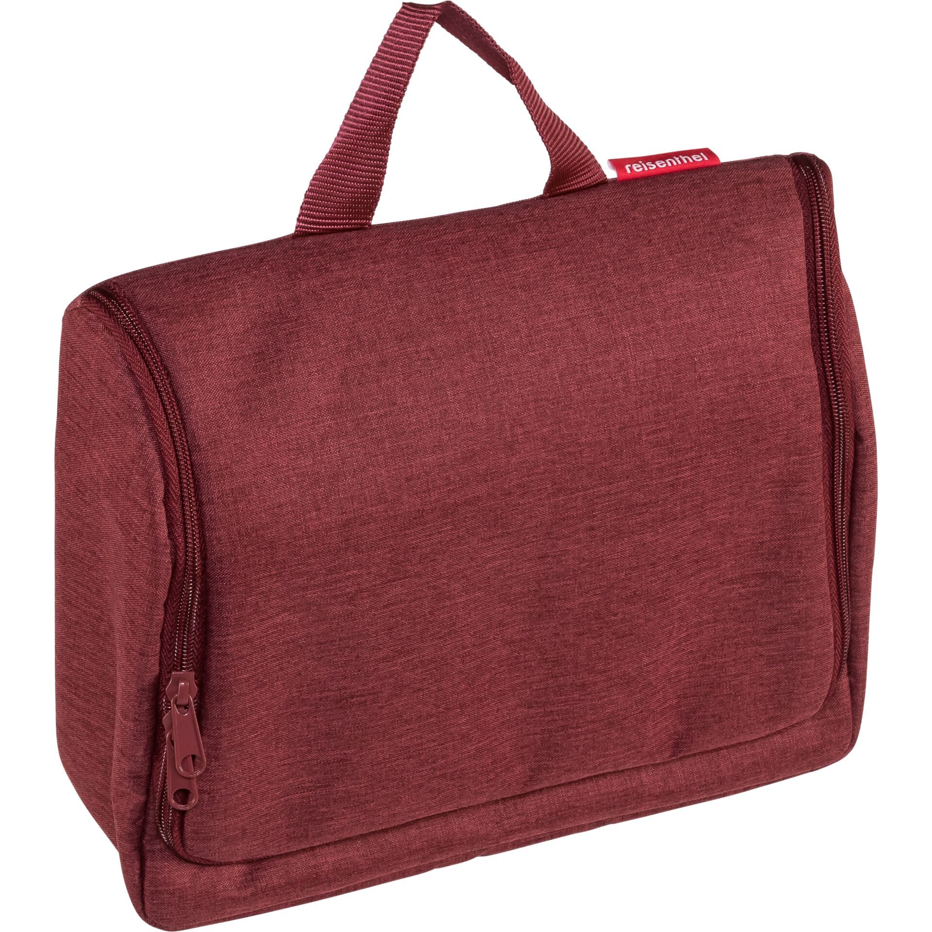 Kulturtasche, Kosmetiktasche, Reisetasche, Maron-Farbton, Reise-Accessoire