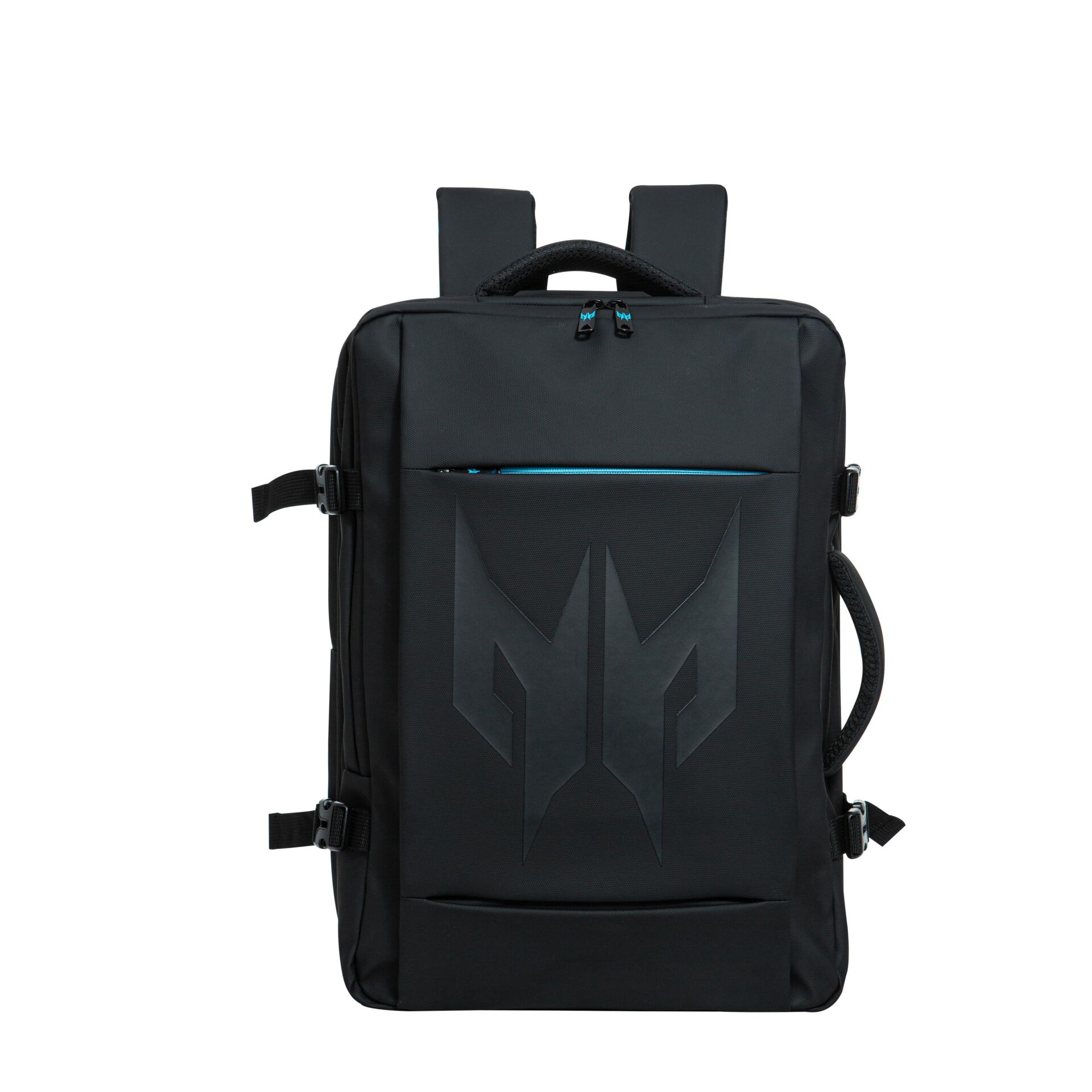Rucksack, Schultasche, Laptop-Rucksack, schwarz, geometrisches Muster