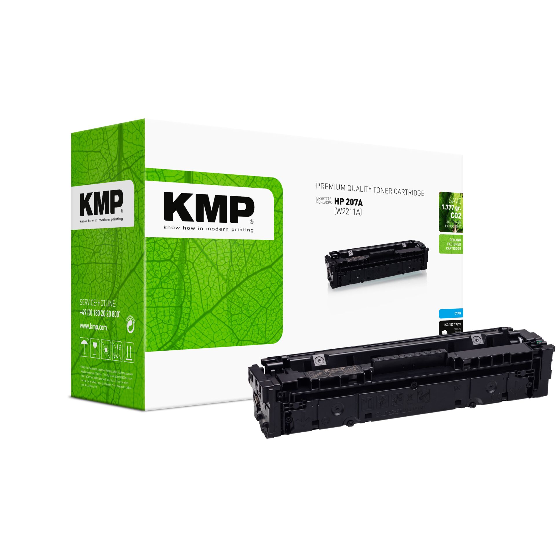 Tonerpatrone, Lasertoner, Schwarzer Toner, HP 207A, Ersatzpatrone