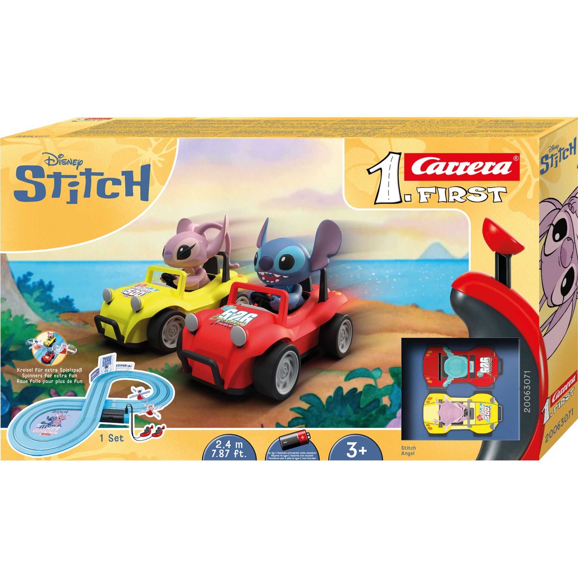 Stitch Spielset, Auto Set, Stitch Figuren, Kinder Spielzeug, Rennwagen