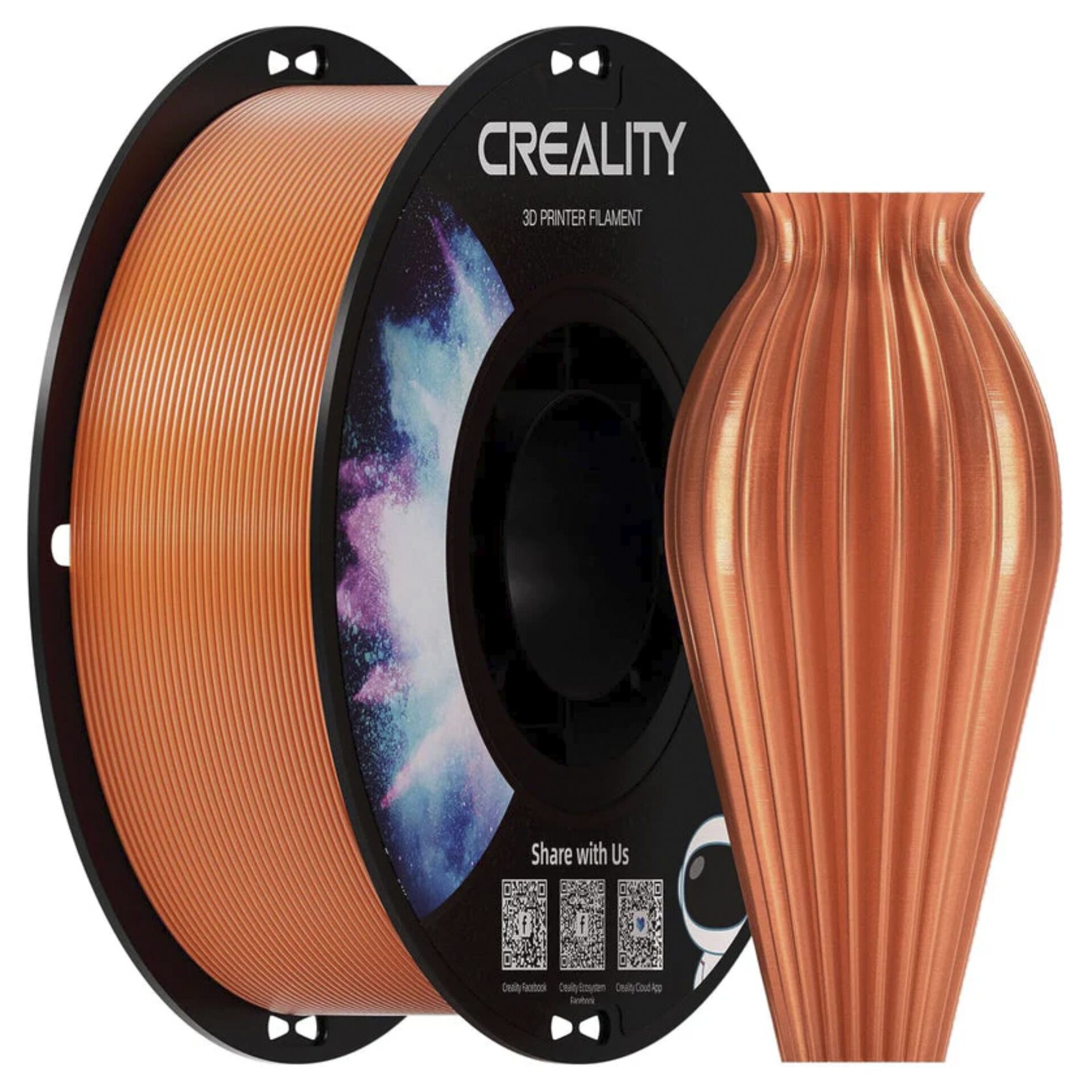 3D-Draht/Filament, Filamentspule, Kupferfarbe, PLA oder PETG