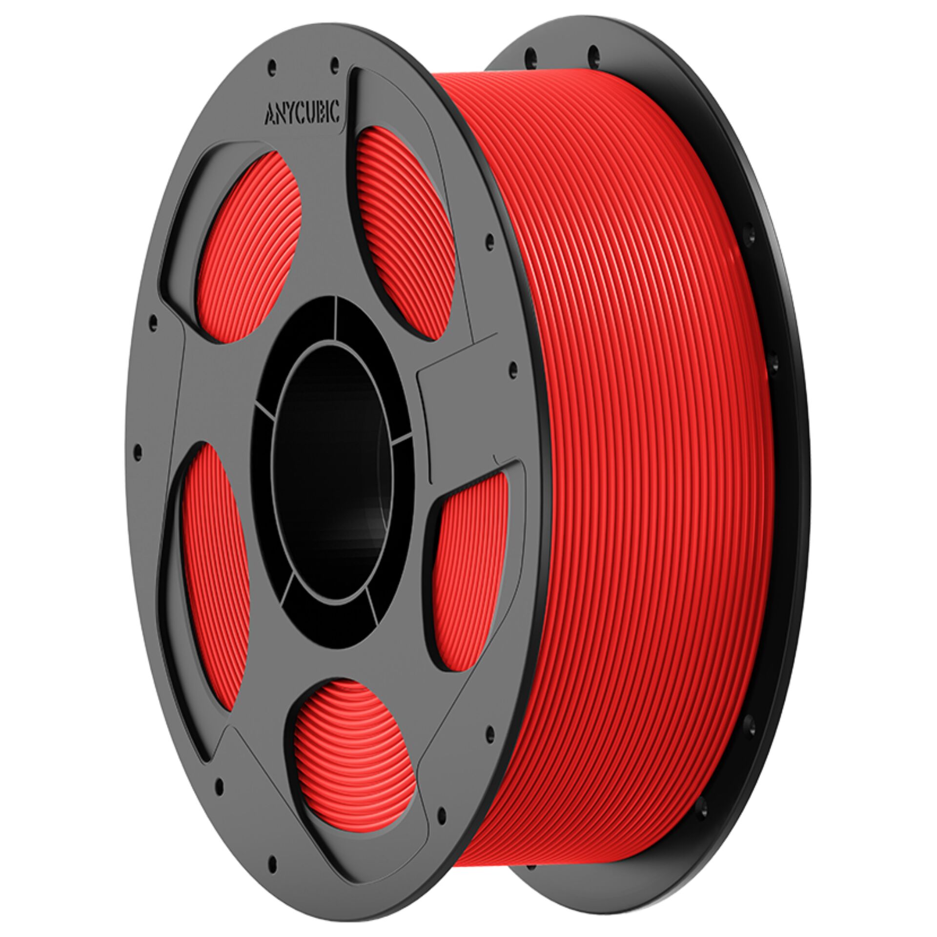 3D-Druck Filament, PLA-Filament, rotes Filament, Spule, Filamentenrolle