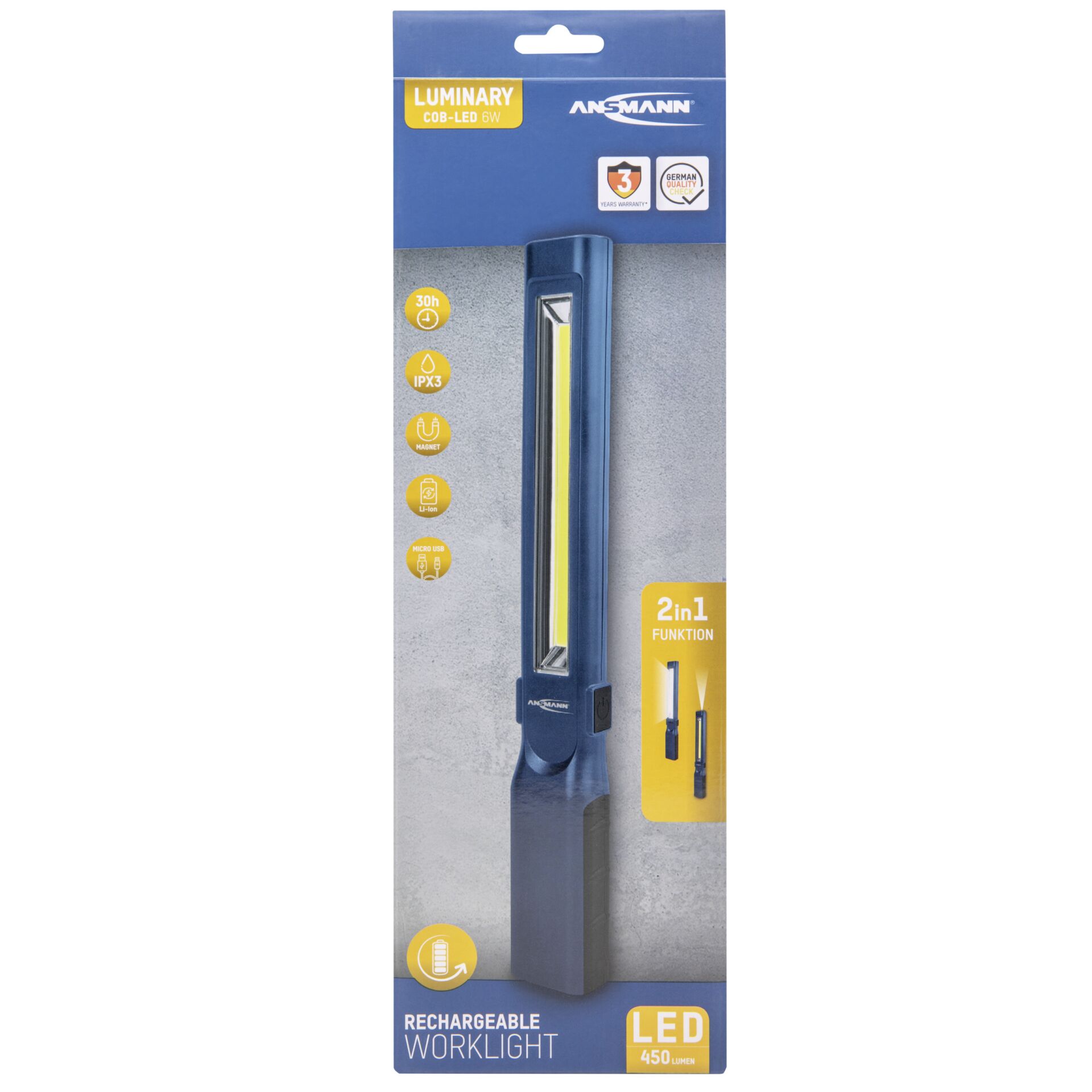 Ansmann WL450R slim LED  Workshop Lamp