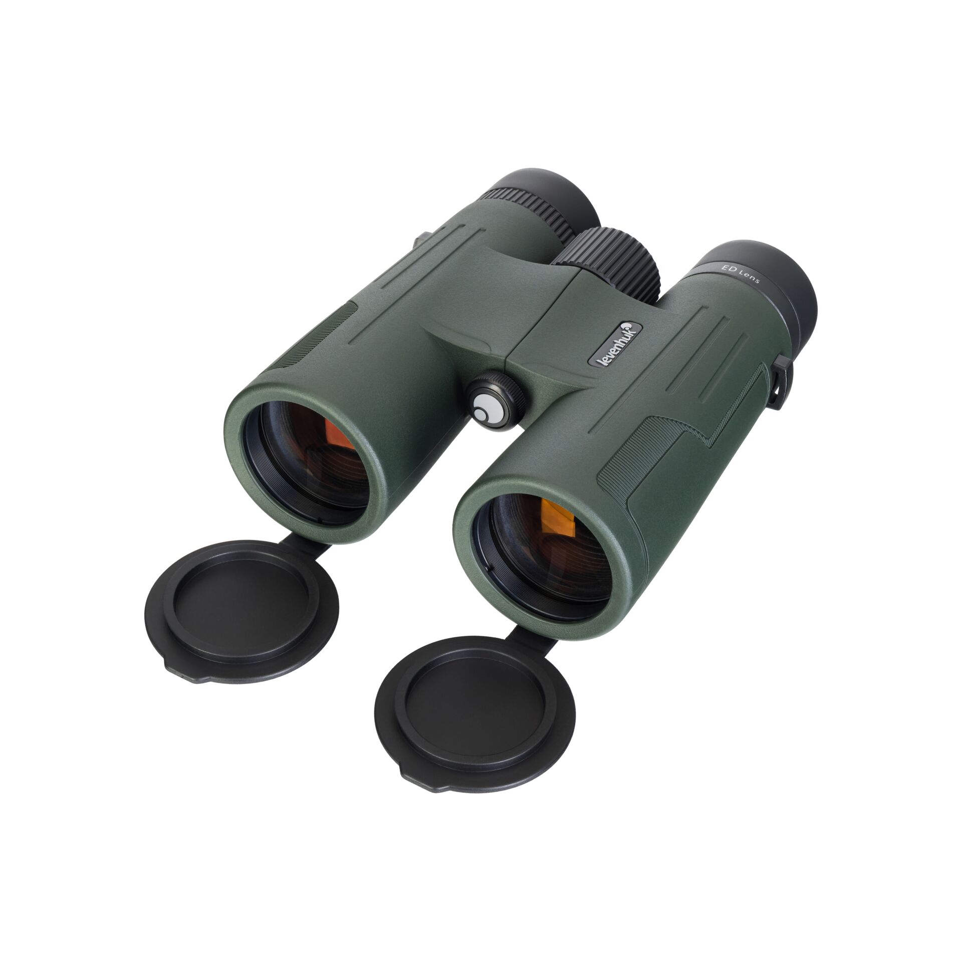 Fernglas, Grün, Birnenform, Doppelseitig, Objektivschutz
