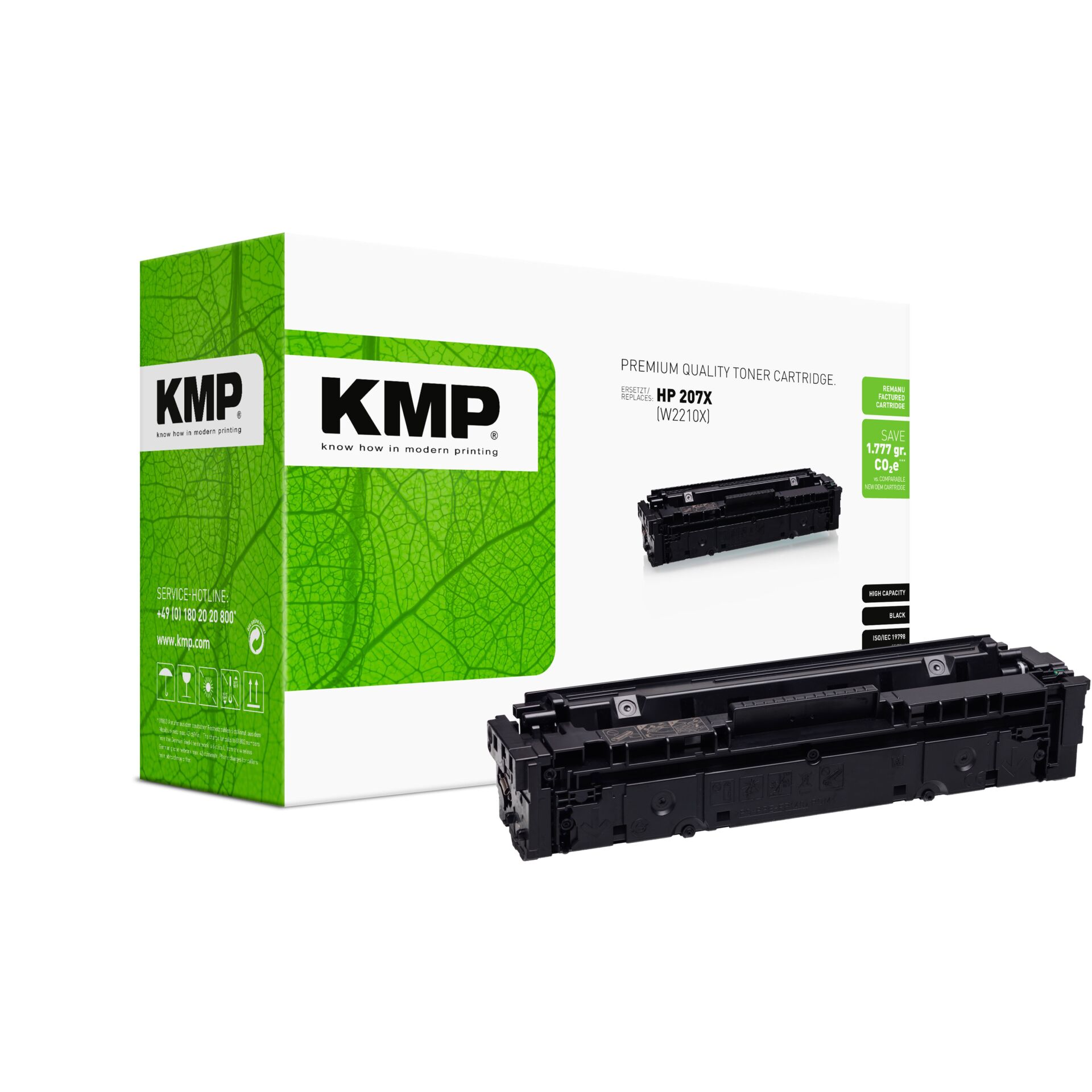 Toner, Tonerpatrone, Kompakttoner, HP 207X kompatibel, Schwarz, Toner, Kassette, Druckerpatrone, Schwarz, Hochkapazität