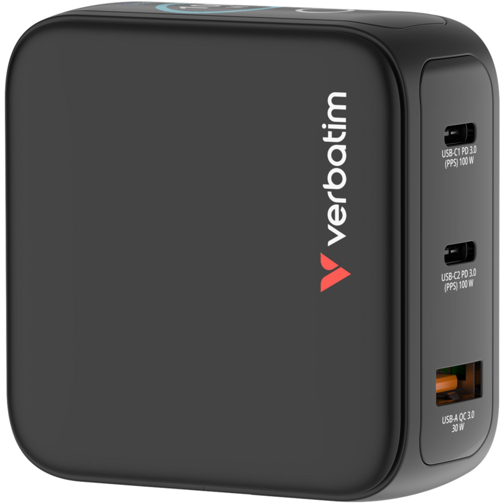 Ladegerät, USB-C, PD 3.0, Mehrfachladegerät, Verbatim