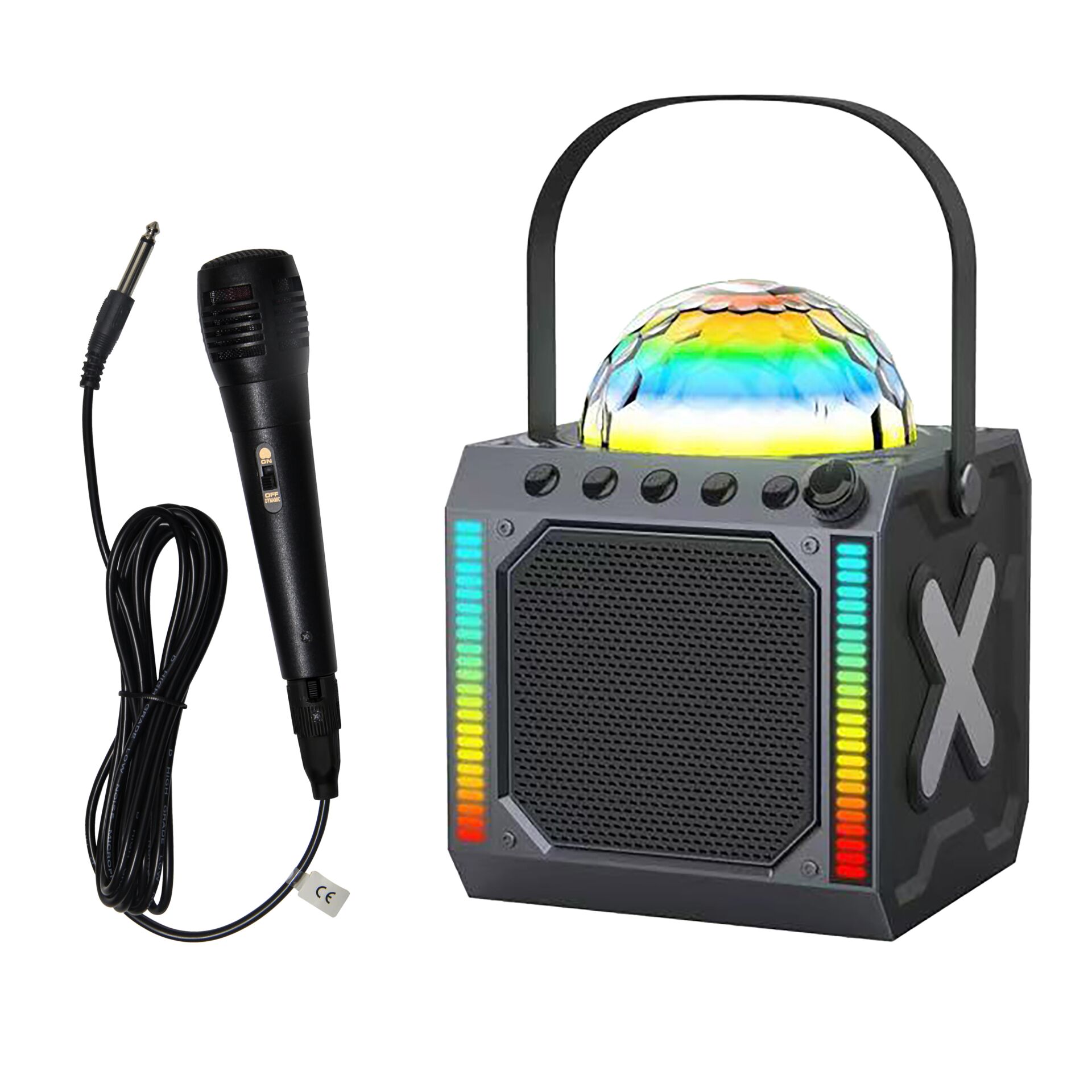 Lautsprecher, LED-Licht, Karaoke-Empfänger, Mikrofon, RGB