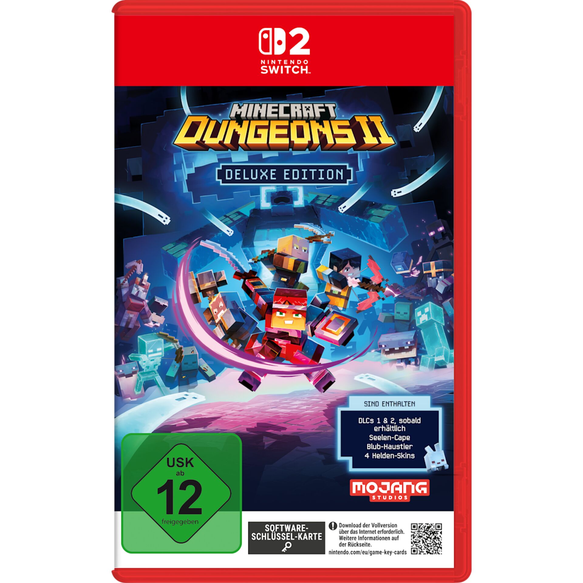 Nintendo Switch, Minecraft Dungeons II, Deluxe Edition, Action-Spiel, Koop-Modus, Nintendo Switch, Minecraft, Dungeons II, Deluxe Edition, USK 12