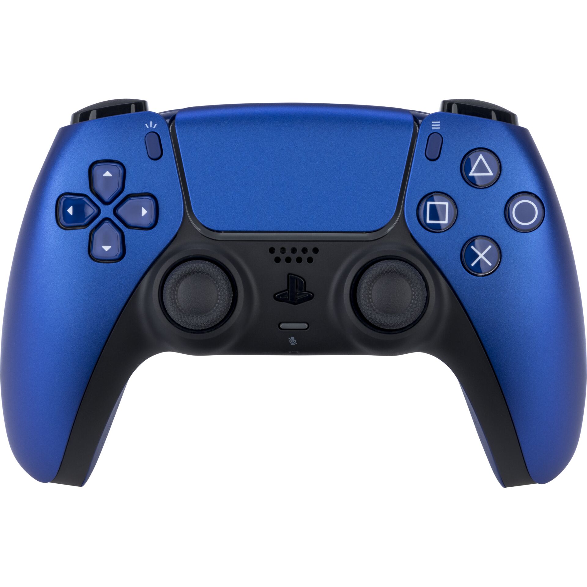 PlayStation 5-Controller, DualSense, blauer Controller, kabelloser Gamepad, Tasten und Joysticks