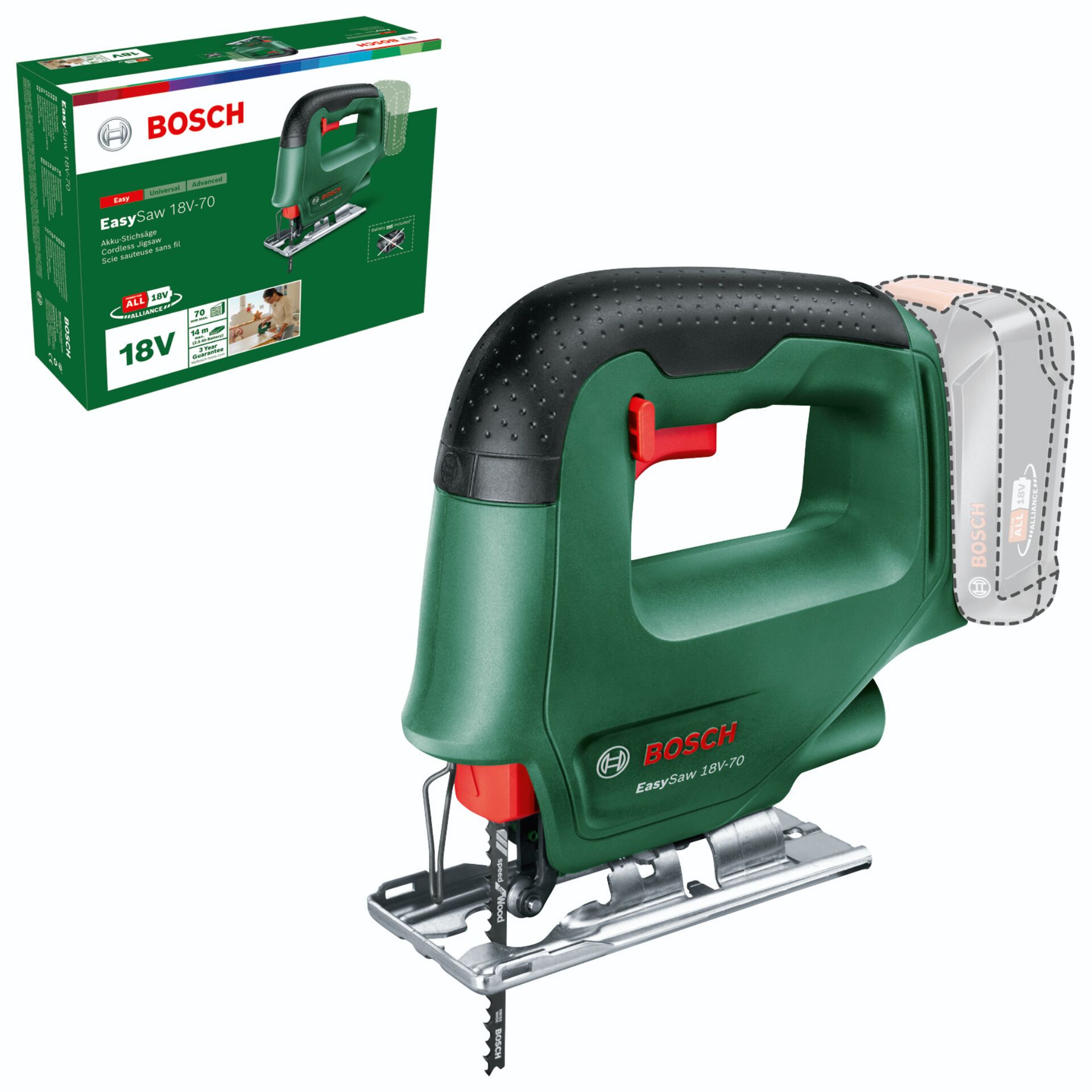 Kreissäge, Einstellbare Säge, 18V, Akku-Säge, Bosch
