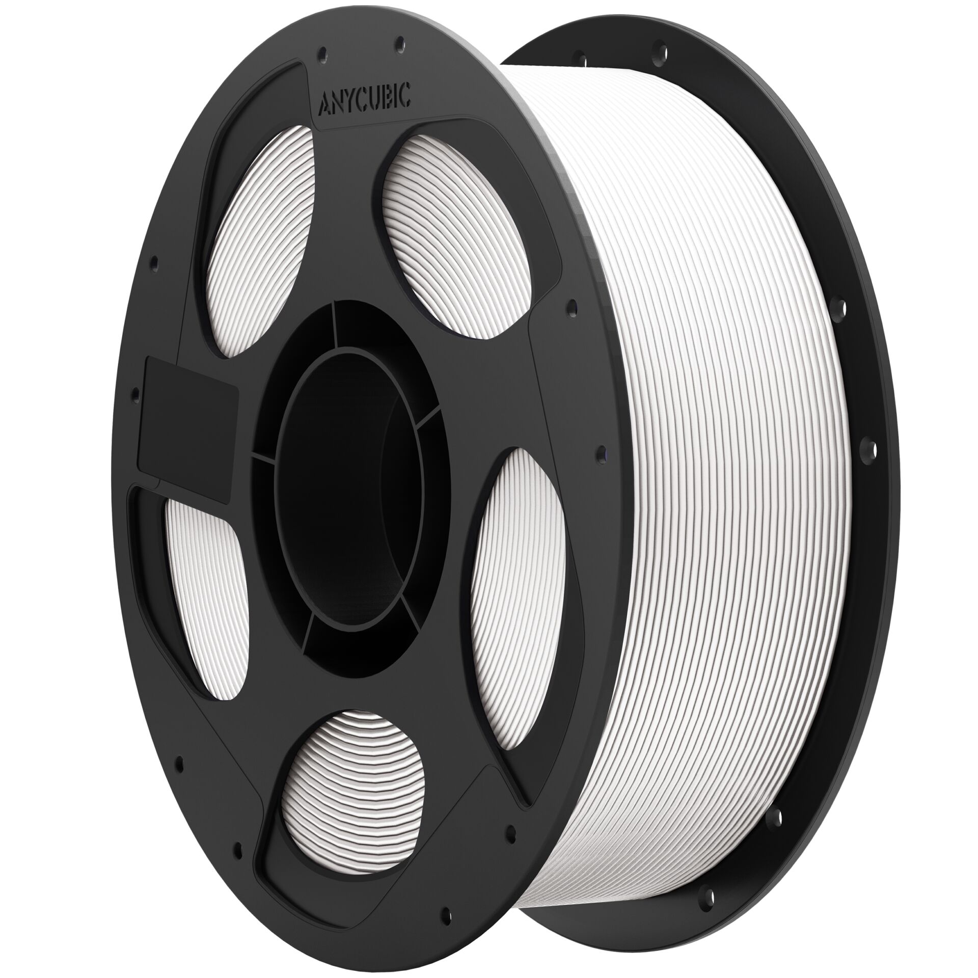 3D-Druck-Filament, PLA-Filament, weiße Filament, Spule, Filamentrolle