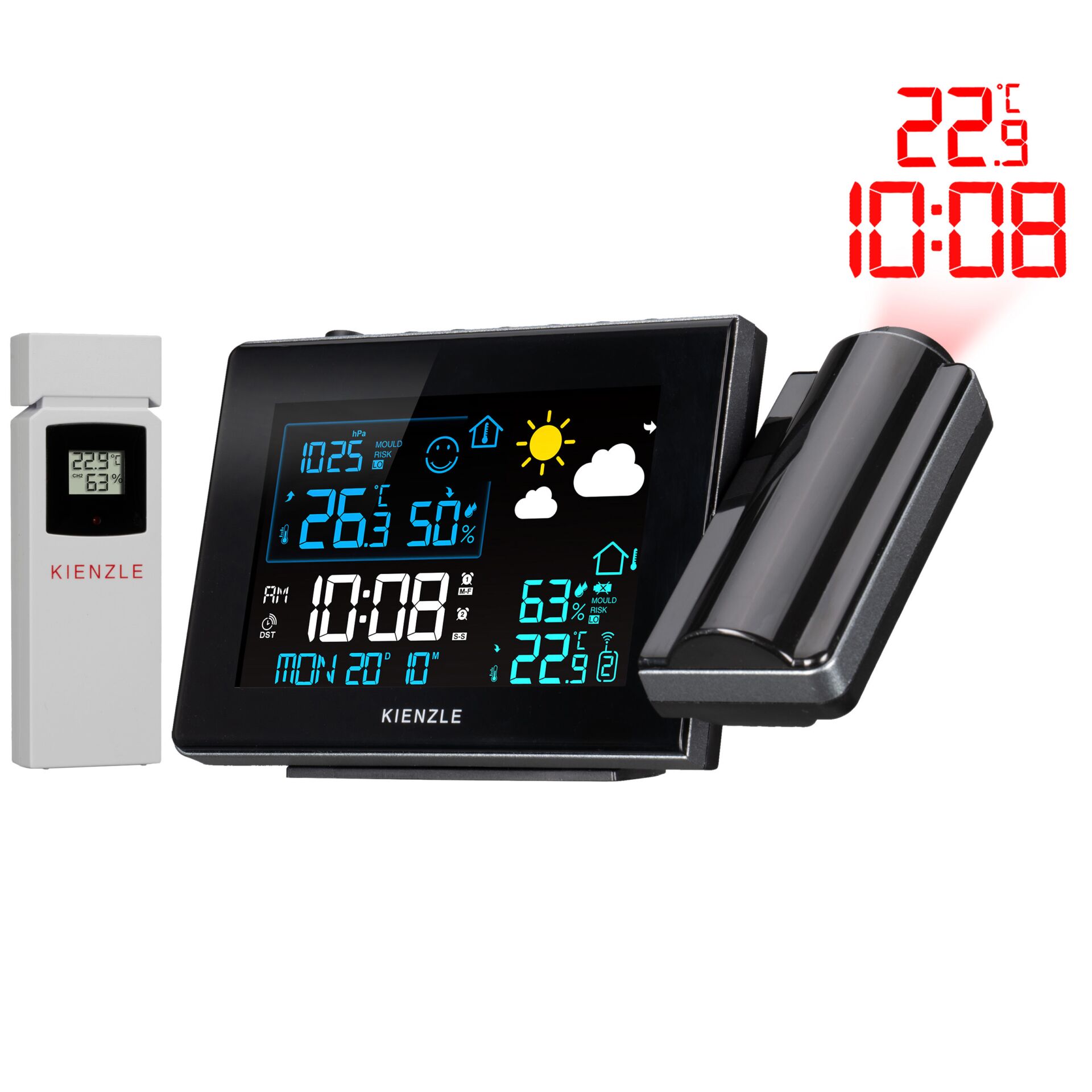 Wetterstation, Wetteranzeige, Digitaldisplay, Thermometer, Hygrometer