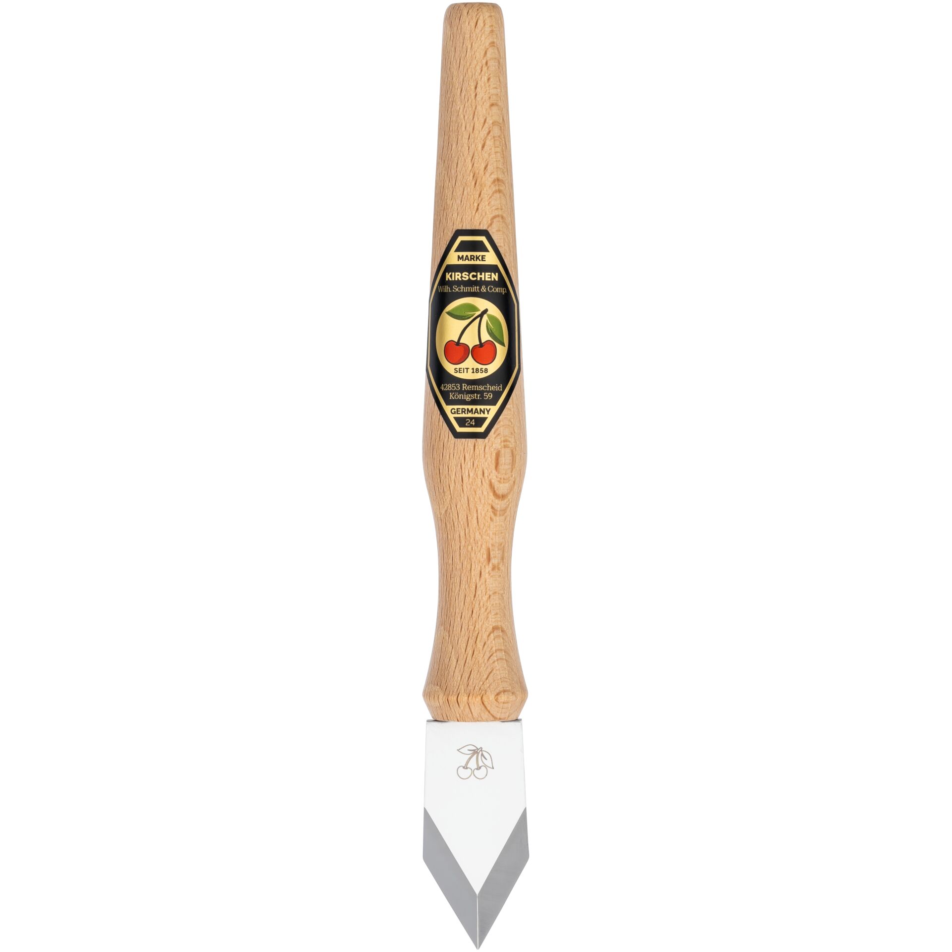 Holzgriff, Küchenmesser, Kirsche, Klingenstahl, Pfeil-spitz