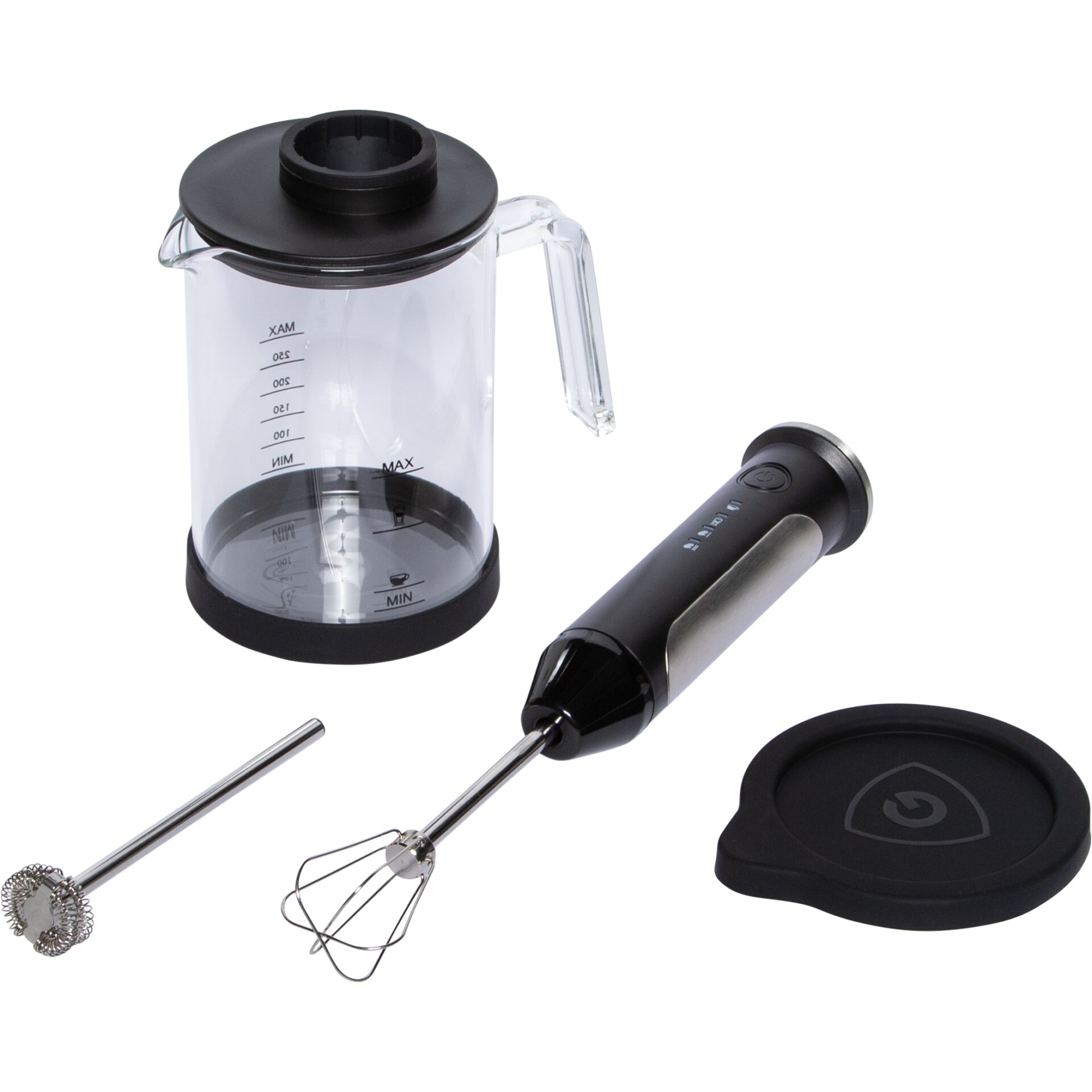 Mixer, Küchenmaschine, Schneebesen, Messbecher, Akkustabmixer