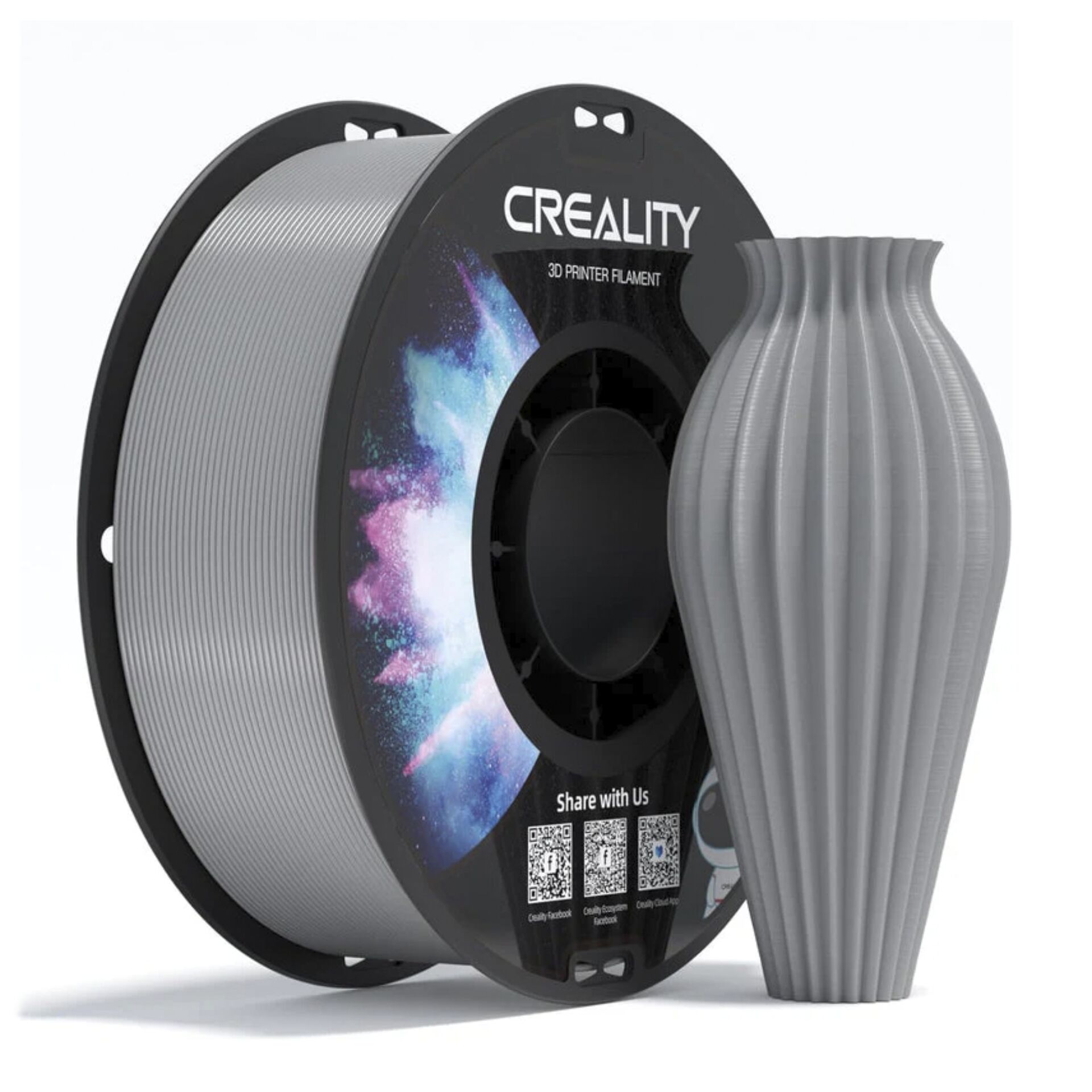 3D-Druck Filament, Spule Filament, PLA/ABS Filament, grau, robustes Material