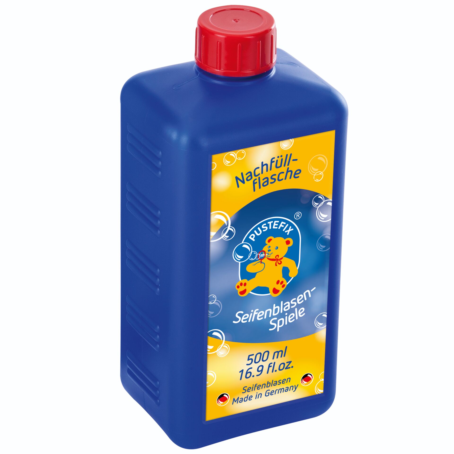 Seifenblasen-Spiel, Seifenblasenlösung, Nachfüllflasche, 500 ml, Made in Germany