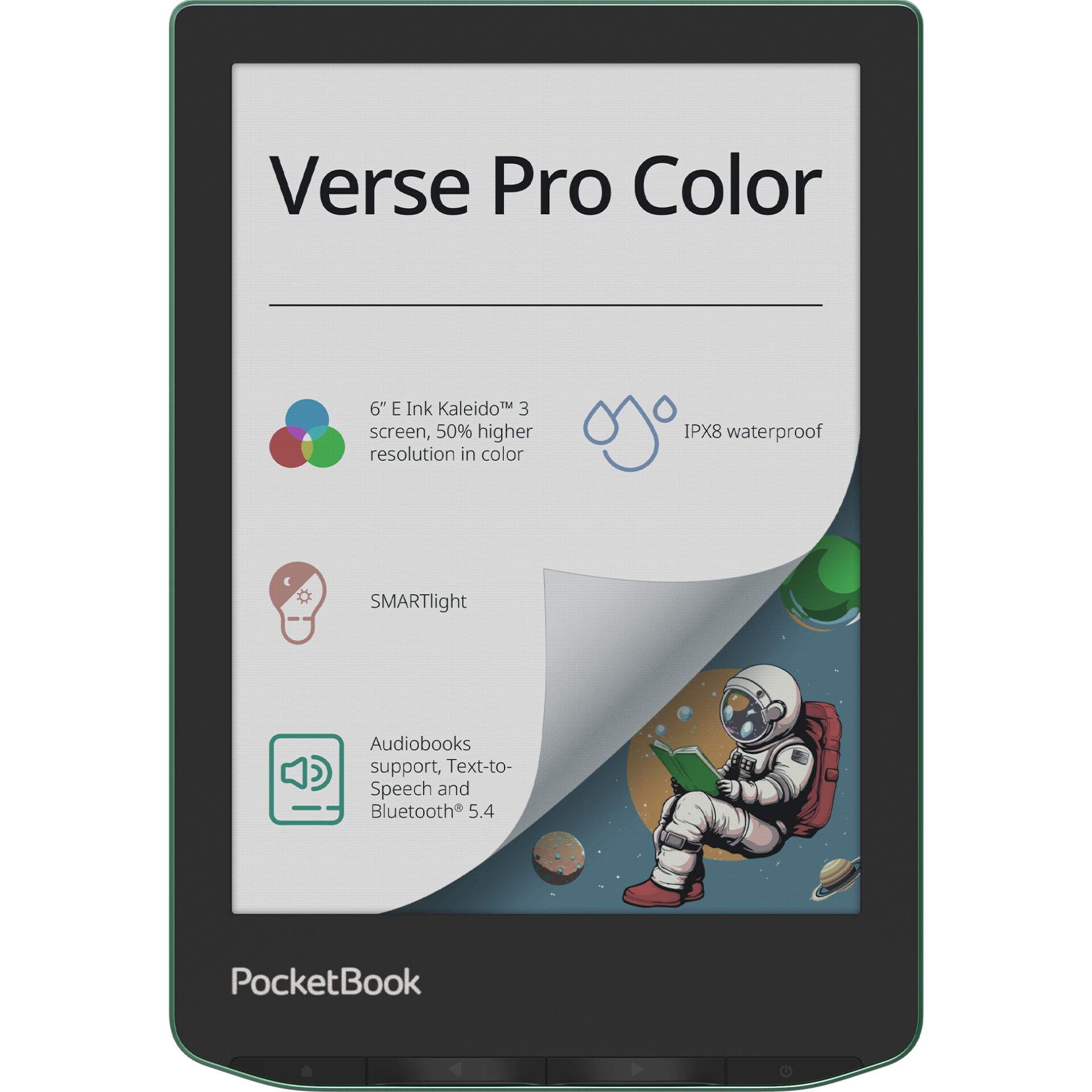 e-Reader, PocketBook, 6-Zoll, E-Ink, wasserdicht