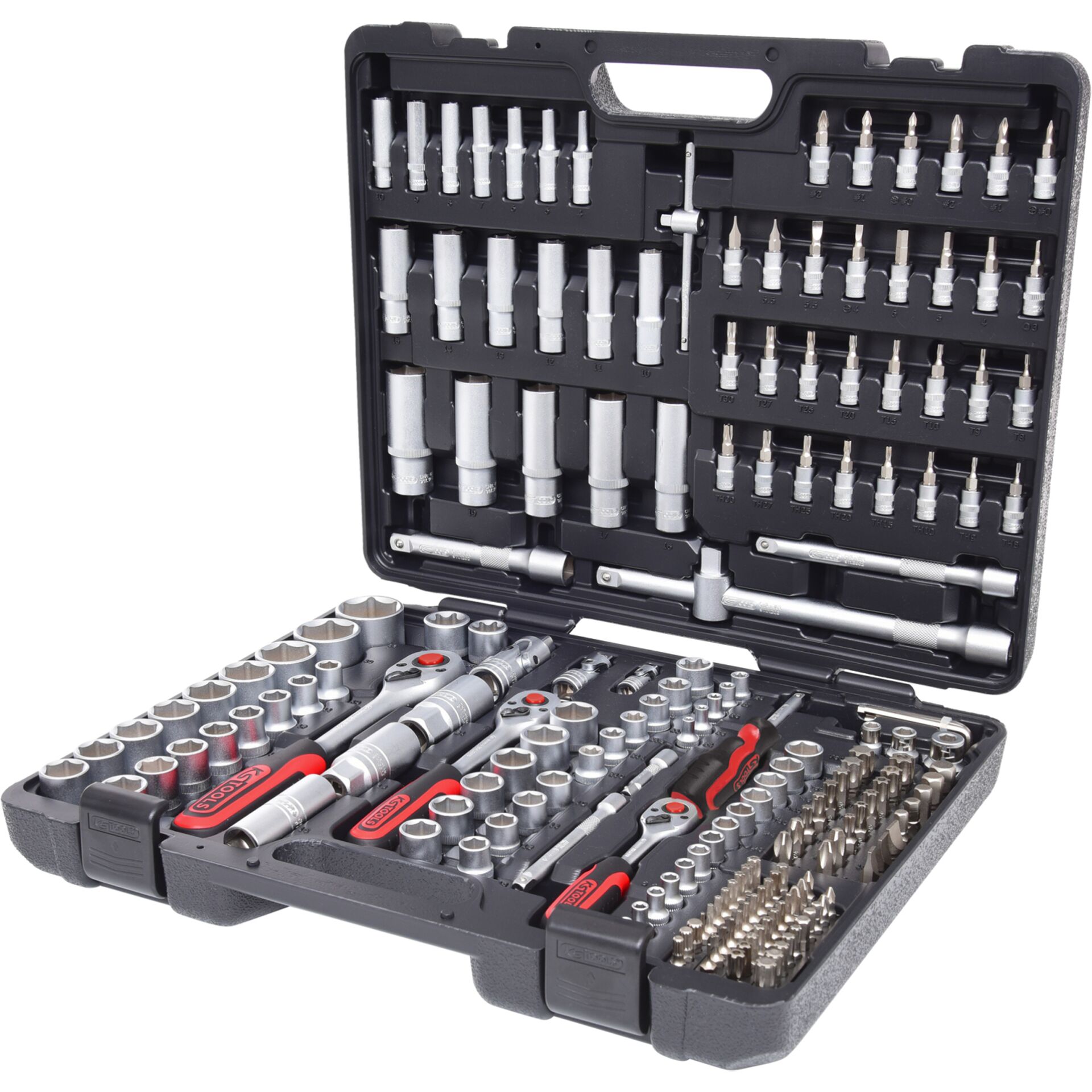 KS Tools 1/4"+3/8"+1/2" Socket  Wrench-Set 195-pieces 917.0795