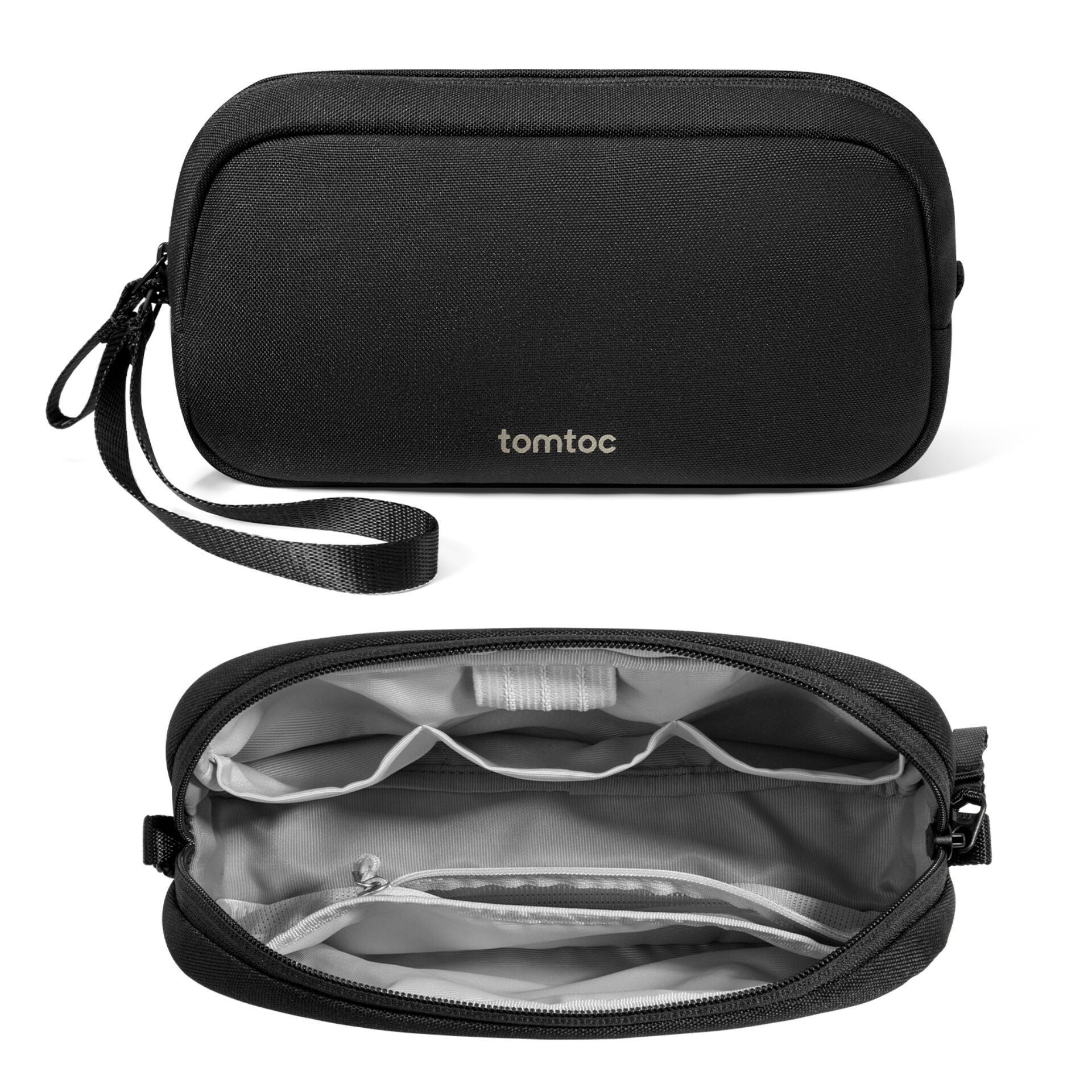 Kamera-Tasche, Brusttasche, Gürteltasche, Schwarz, Reißverschluss