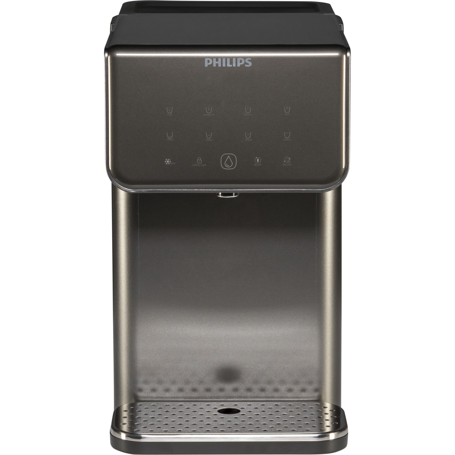 Kaffeemaschine, Kaffeevollautomat, Edelstahl, schwarz, Tassenablage