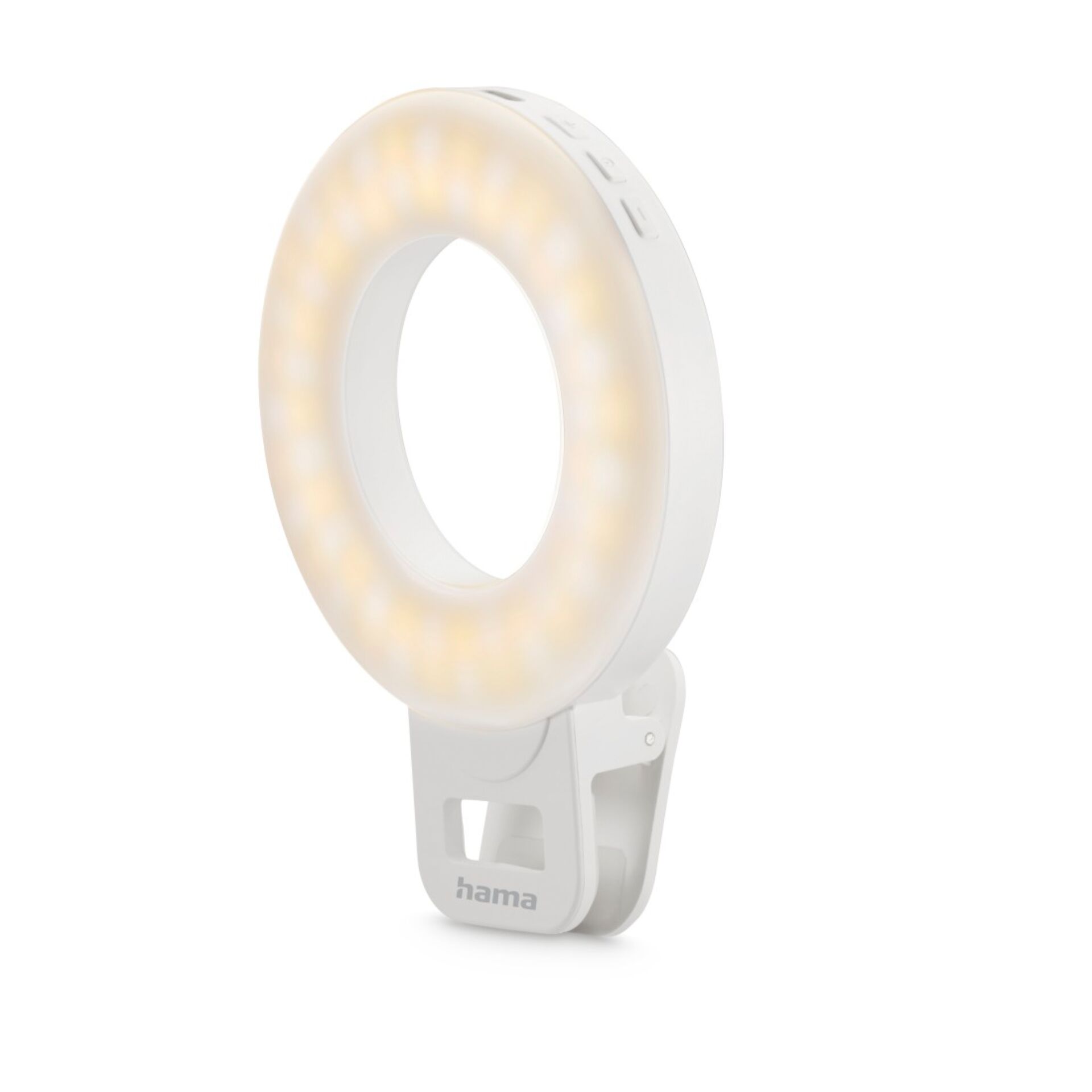 LED-Ringlicht, Clip-On-Licht, dimmbar, Weiß, tragbar