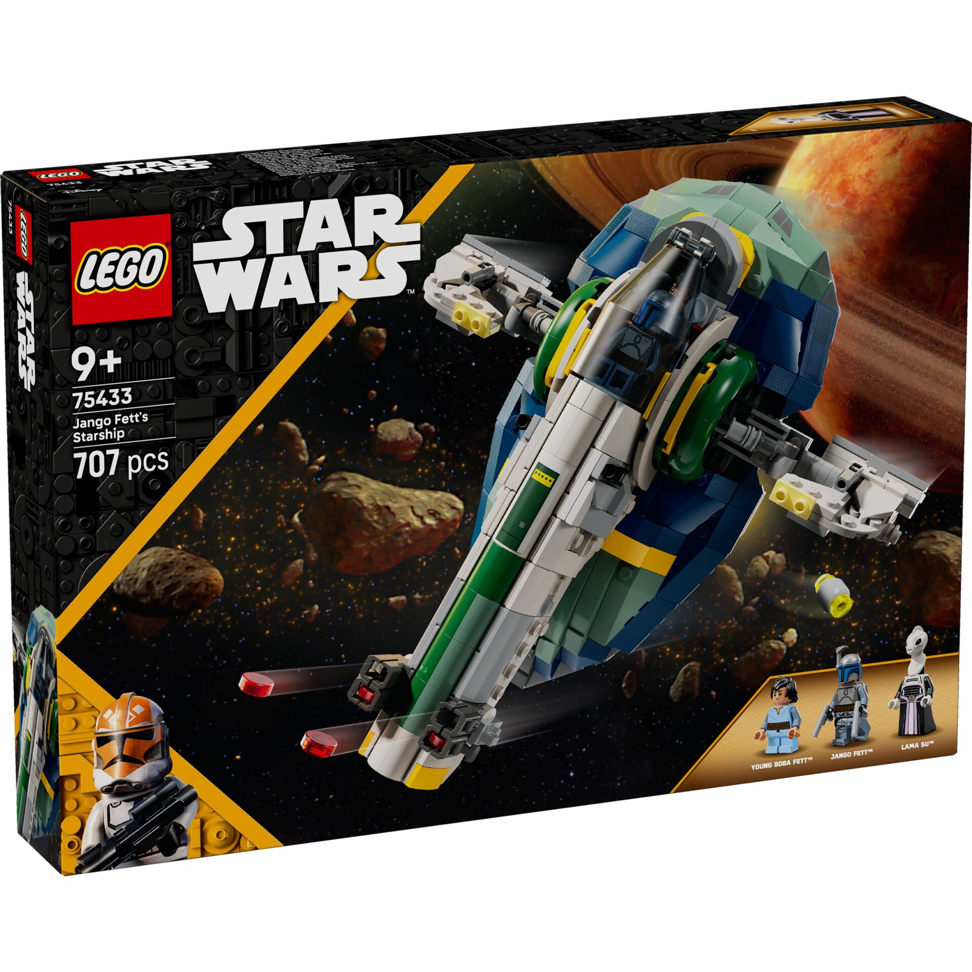 Star Wars, Lego-Set, Jango Fetts Raumschiff, Raumschiff, 707 Stück