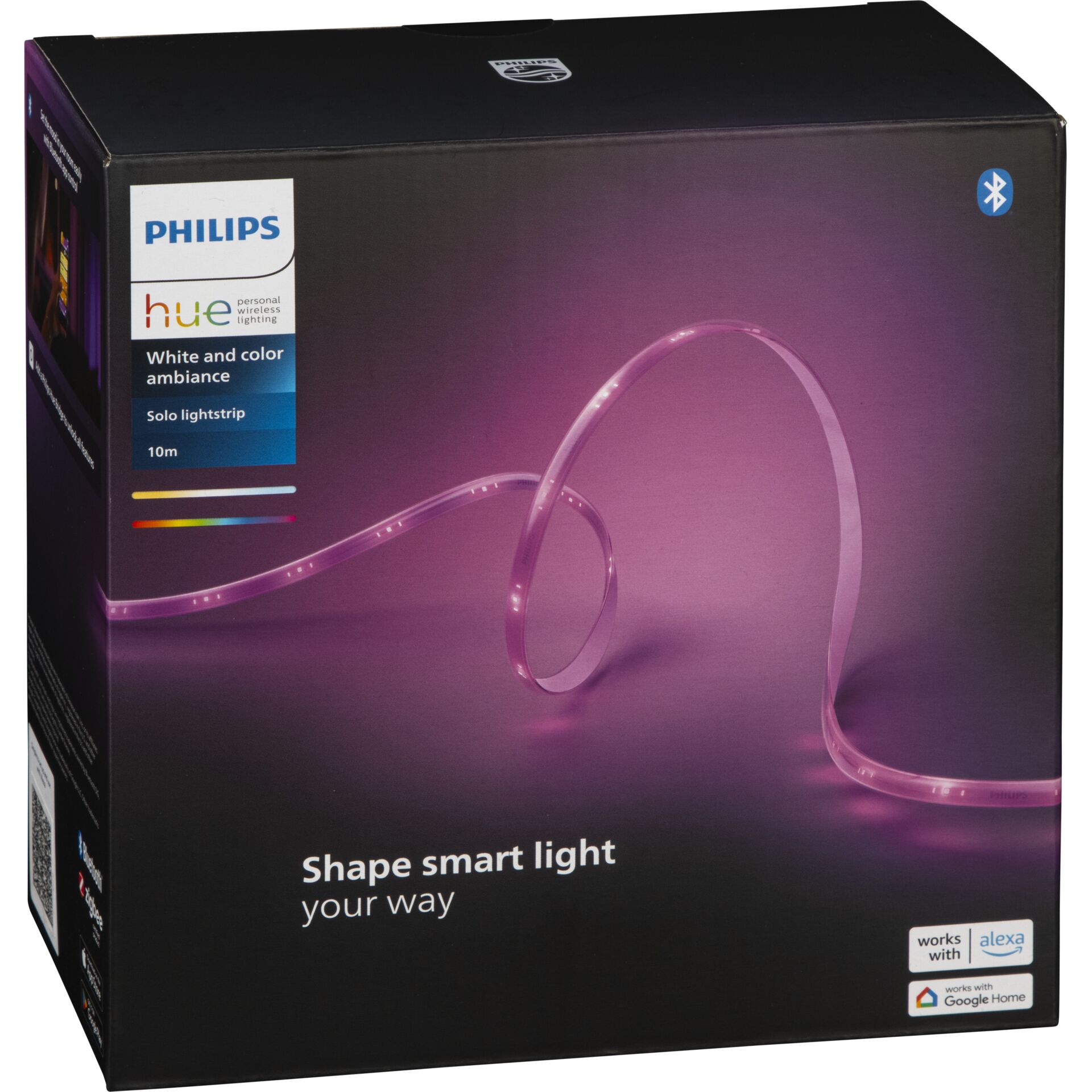 Philips Hue, Weiß- und Farbambiente, Solo Lightstrip, 10 m, LED-Streifen