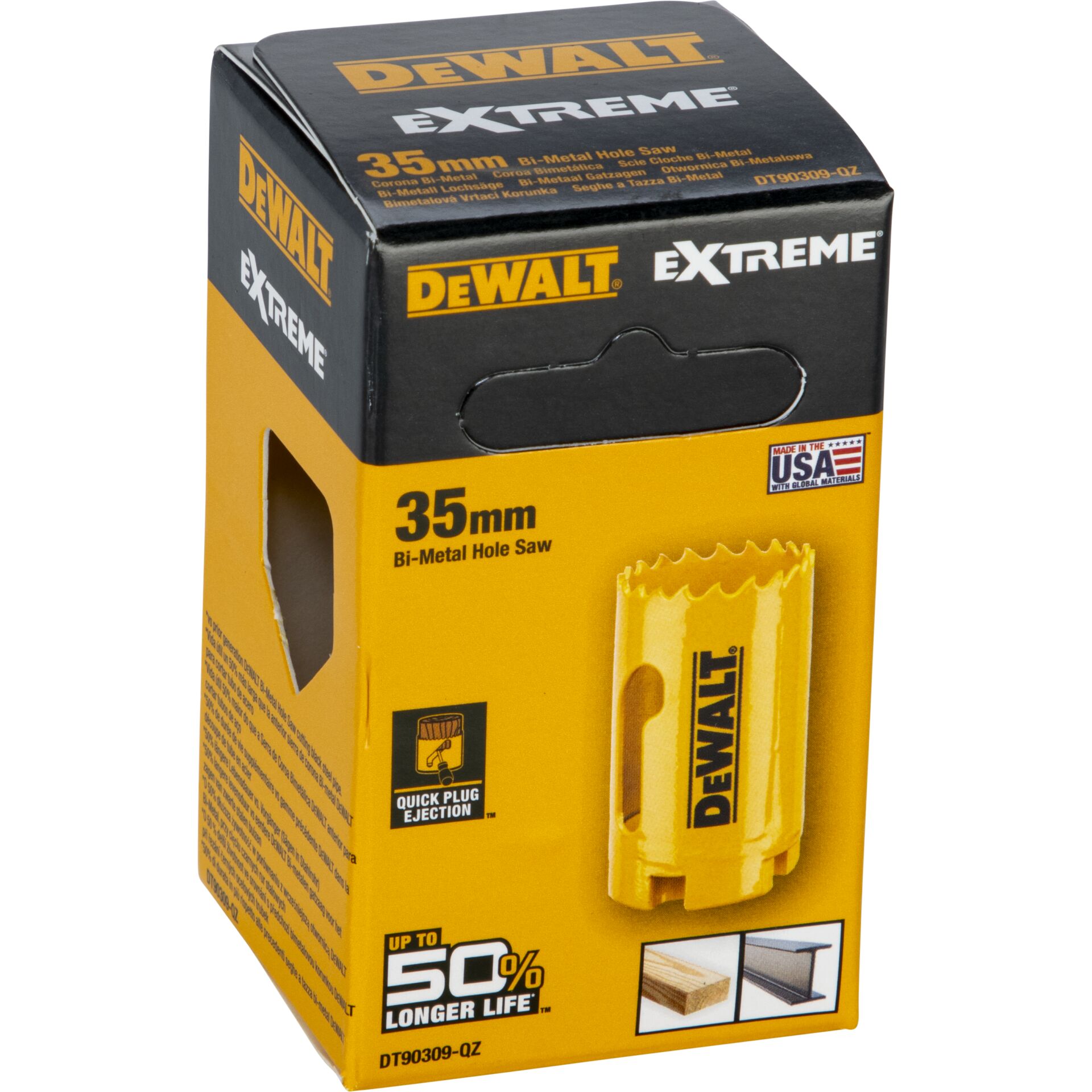 35mm, Bi-Metal, Bohrkörner?, Yellow, Quick Plug Ejection