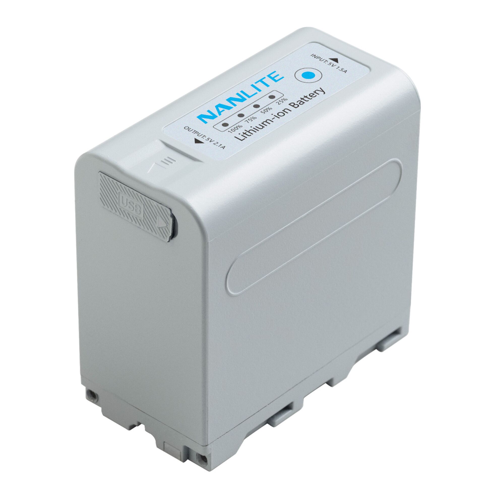 Lithium-Ionen Batterie, Batterie, USB-Ausgang, Gehäuse, Nanlite