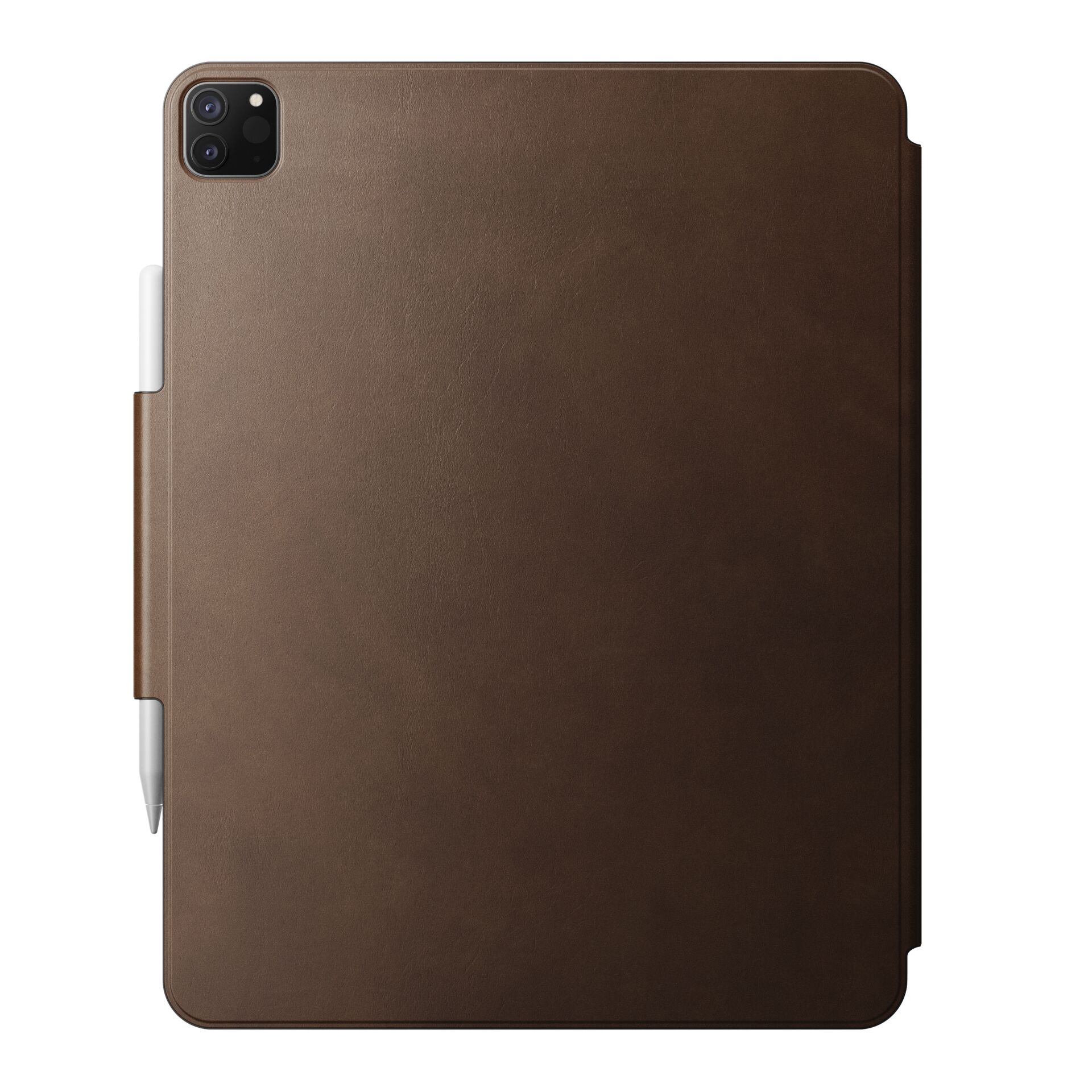 Tablet-Hülle, Leder, Braun, Rückseite, Schlankes Design